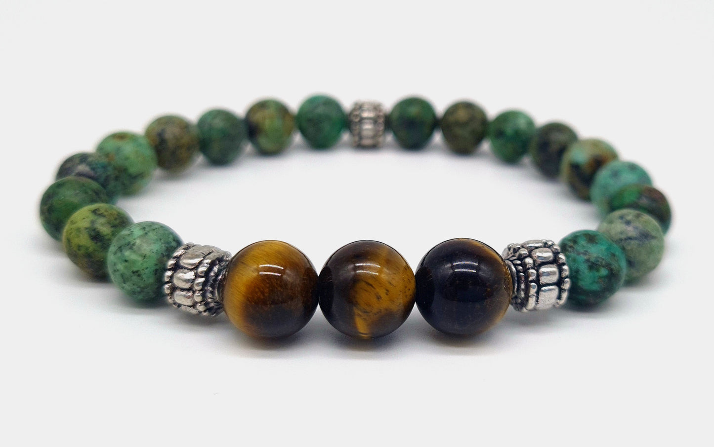 Nahle® Naturstein-Armband drei 10 mm Tigerauge