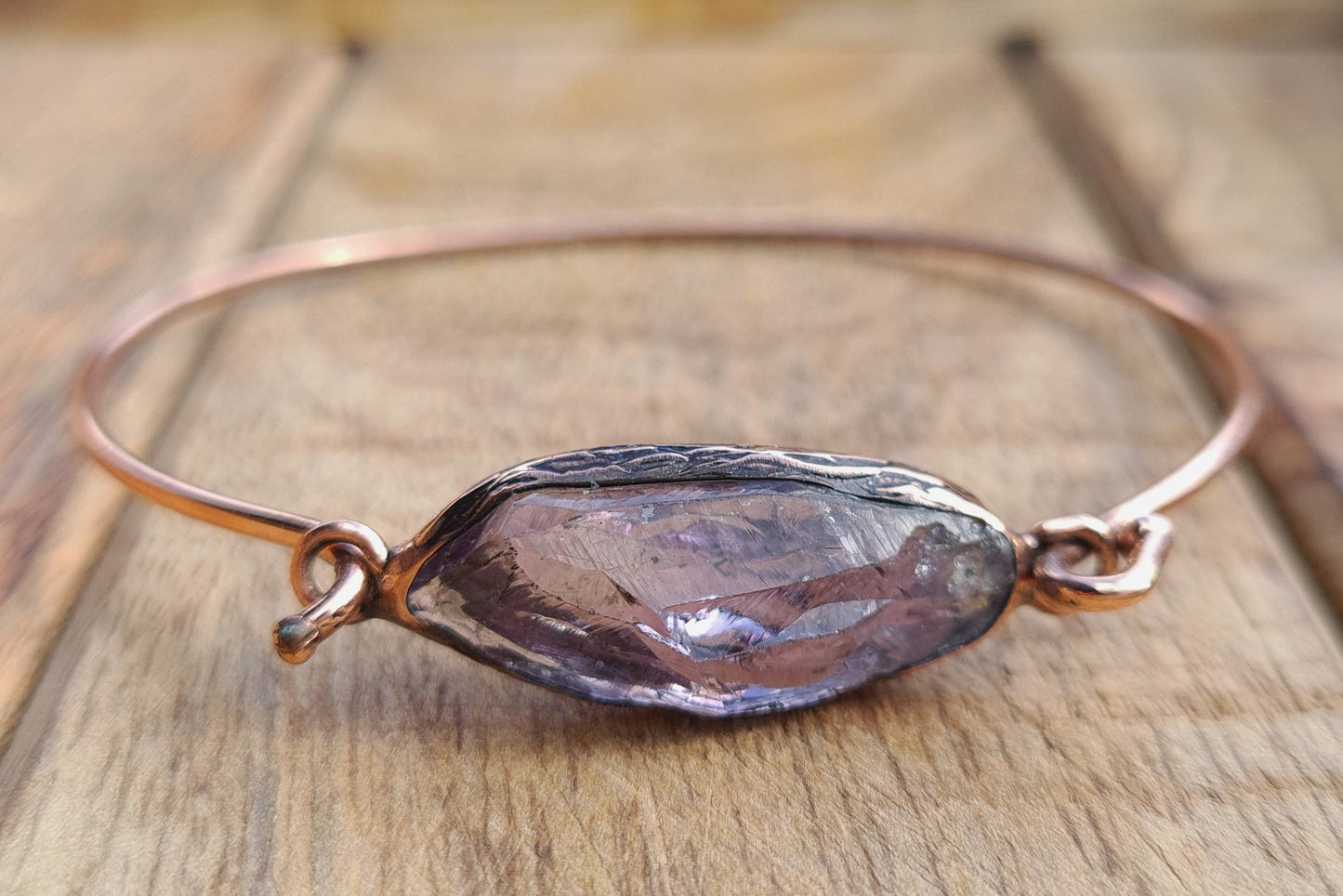 Kupfer Armband Amethyst