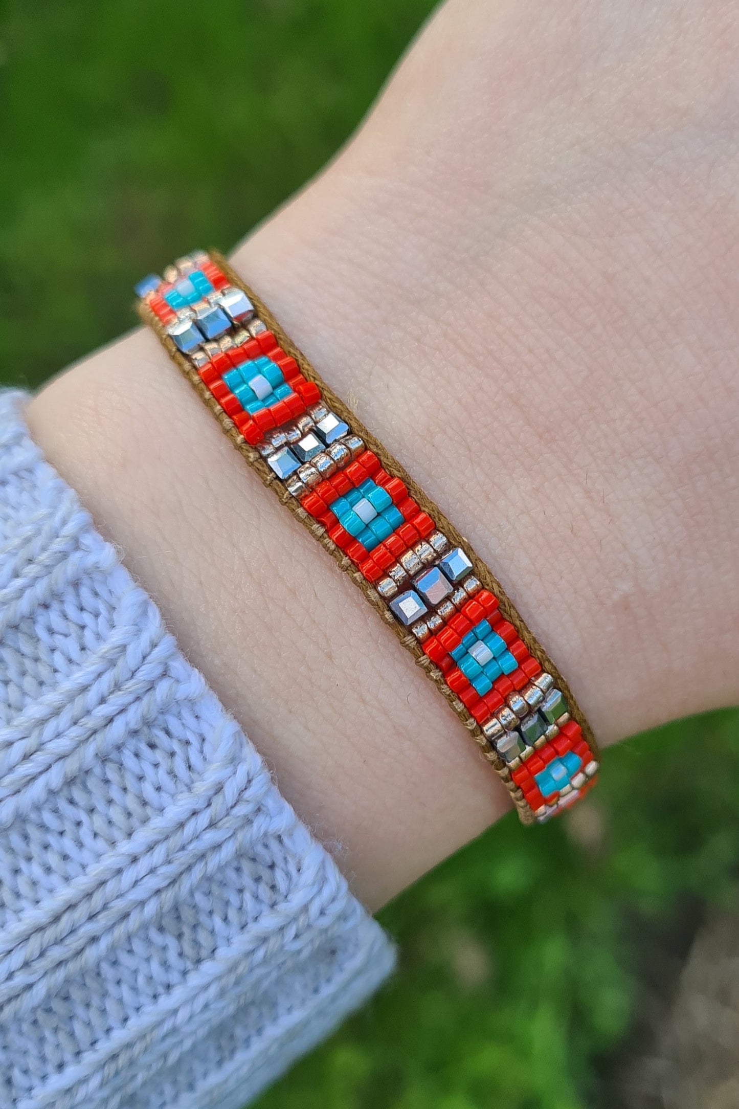 Miyukiglasperlen-Armband