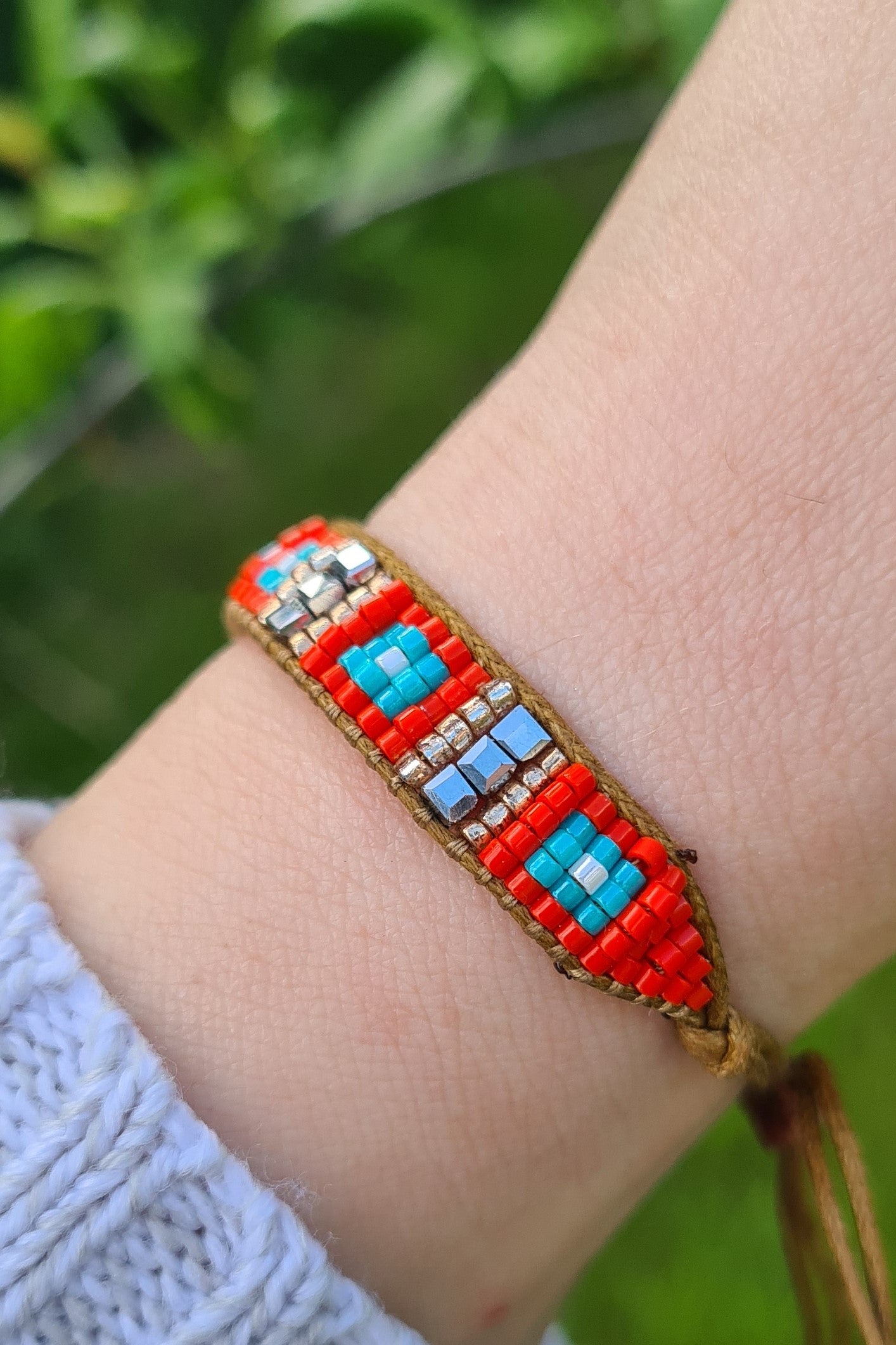 Miyukiglasperlen-Armband