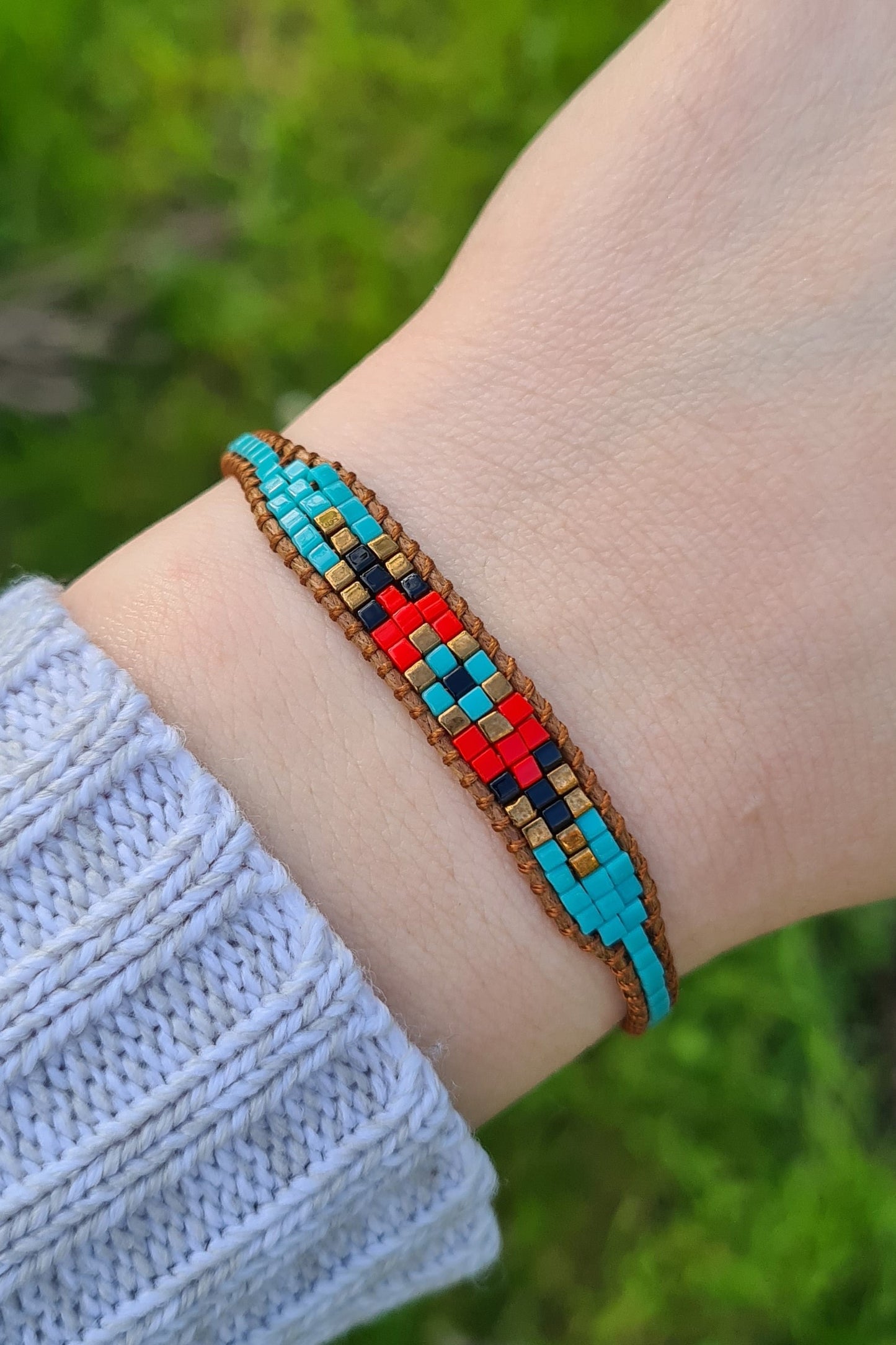 Miyukiglasperlen-Armband