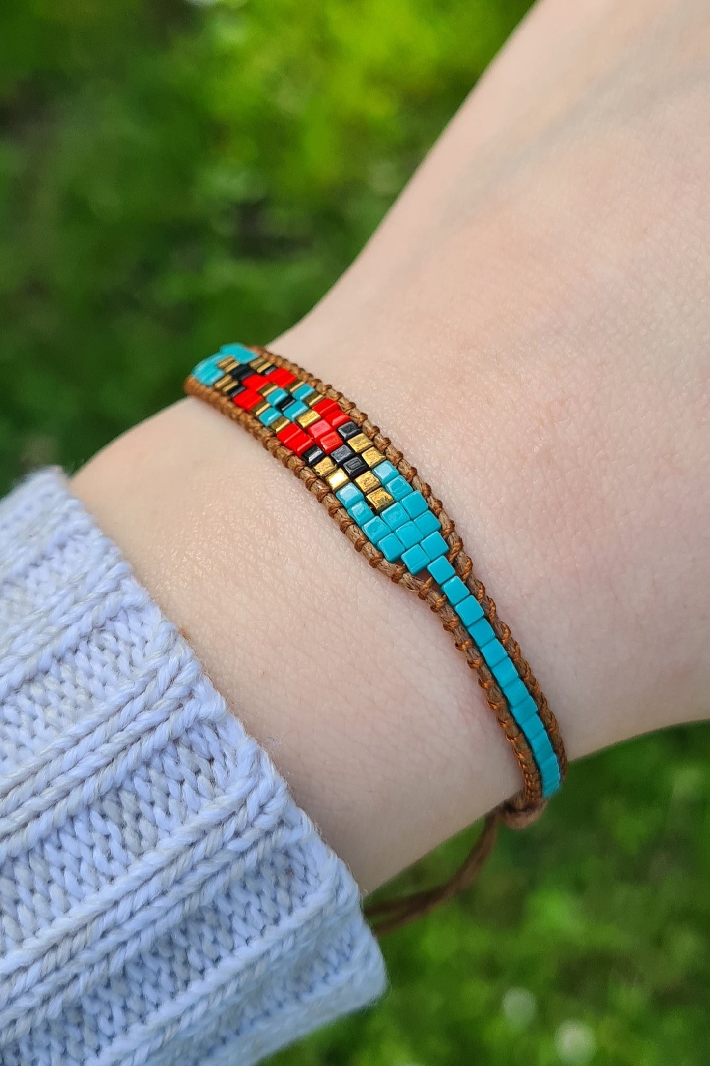 Miyukiglasperlen-Armband