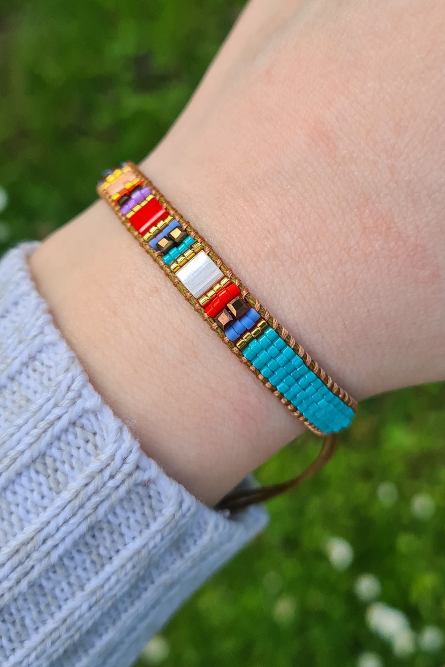 Miyukiglasperlen-Armband