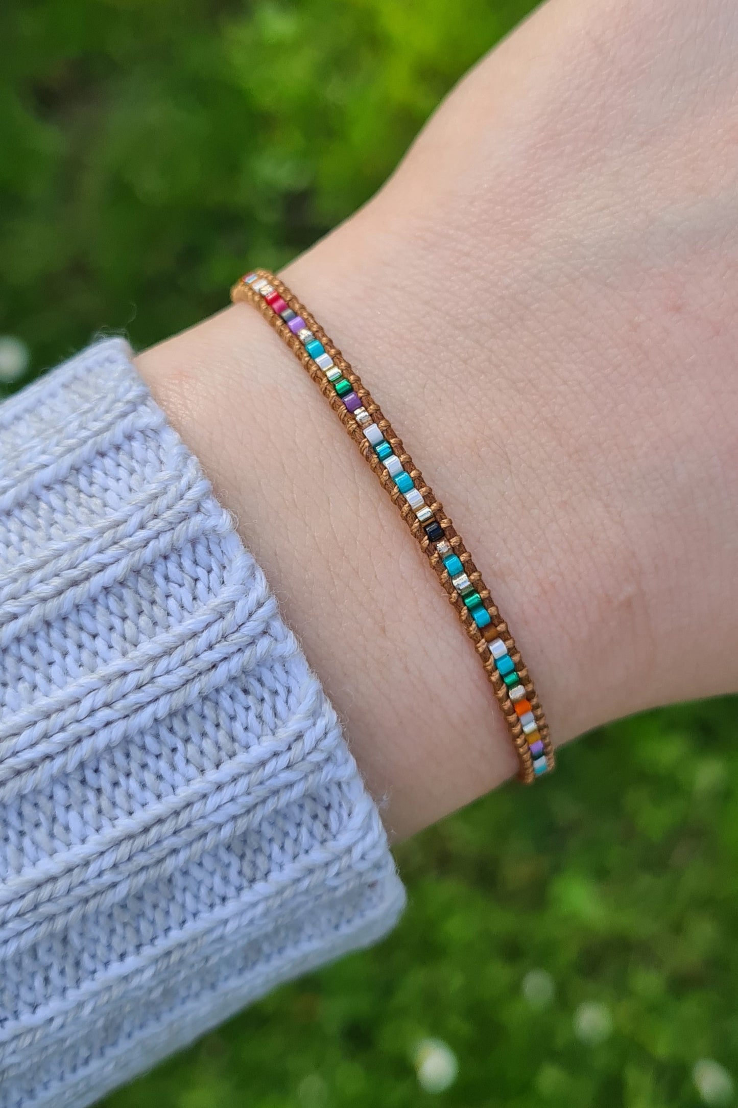 Miyukiglasperlen-Armband