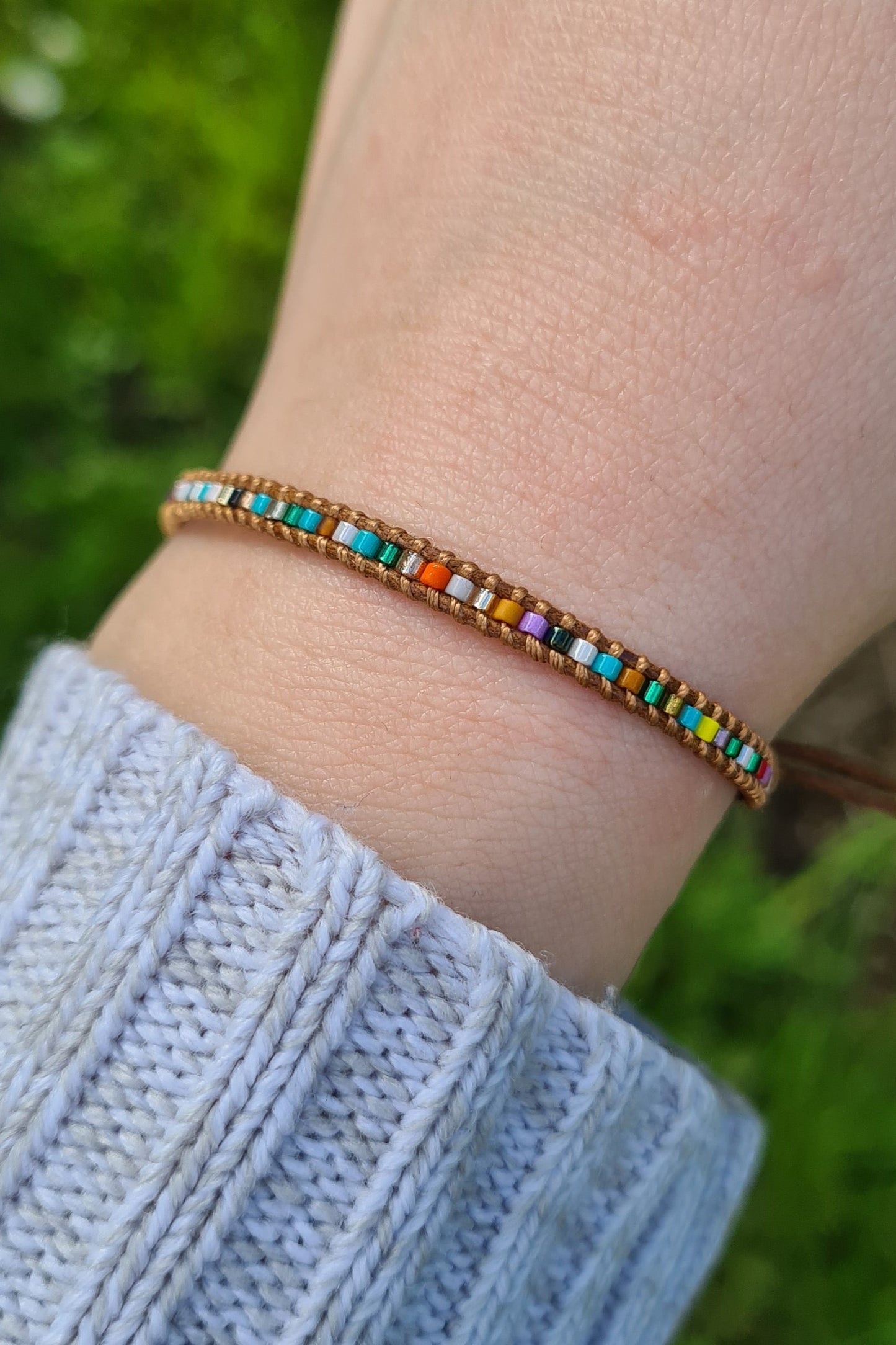 Miyukiglasperlen-Armband