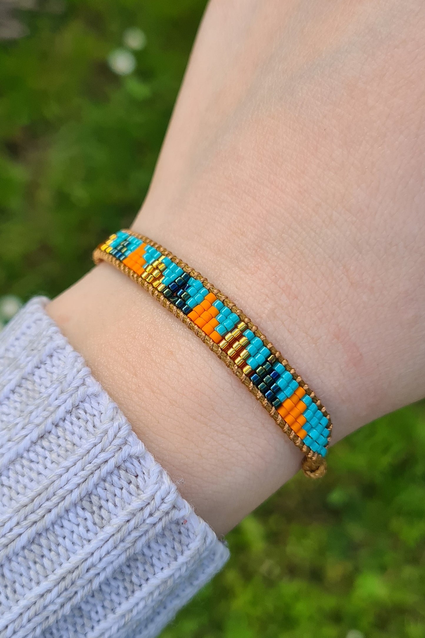 Miyukiglasperlen-Armband
