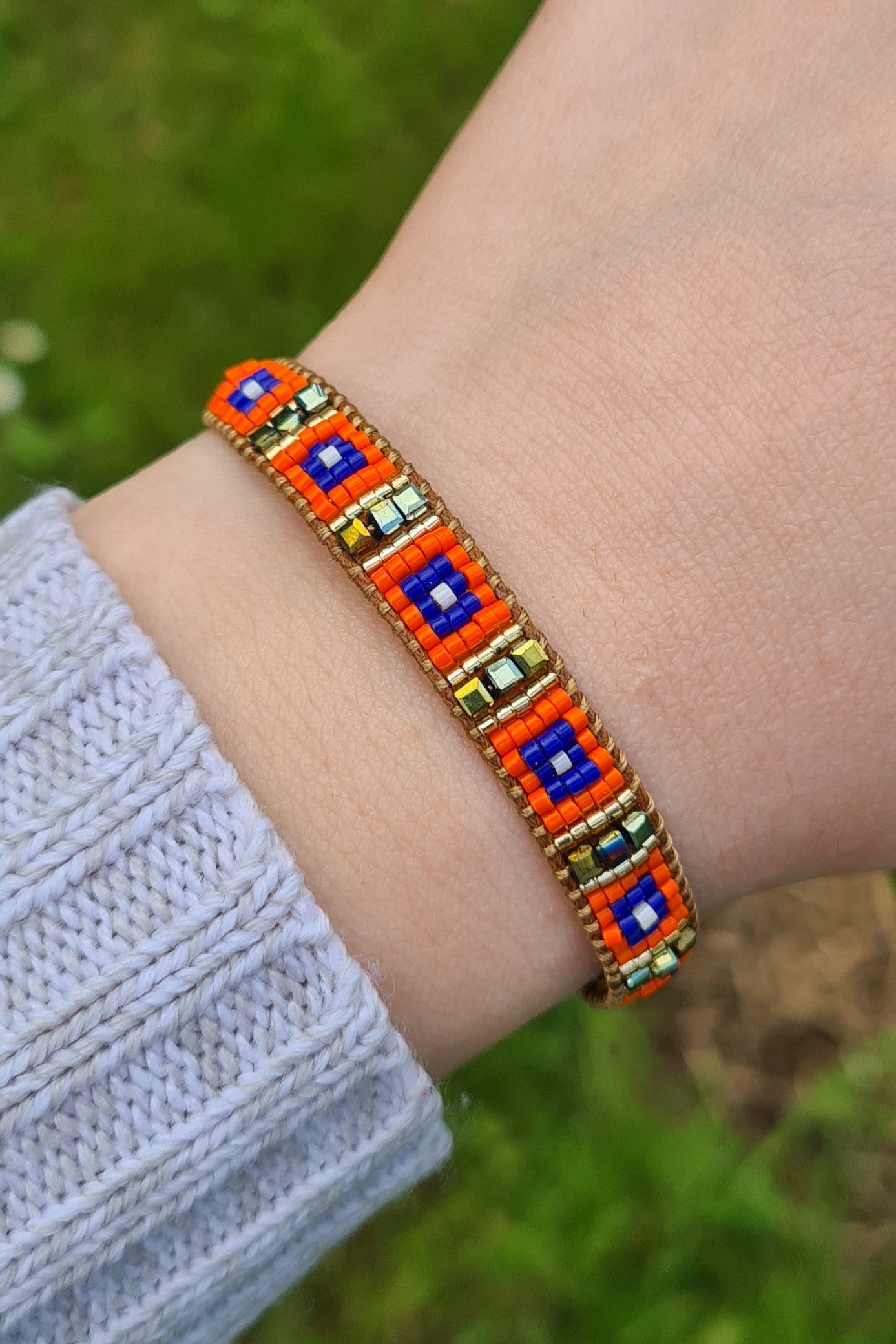 Miyukiglasperlen-Armband