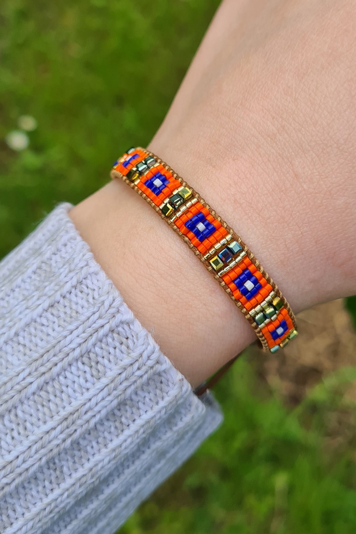 Miyukiglasperlen-Armband
