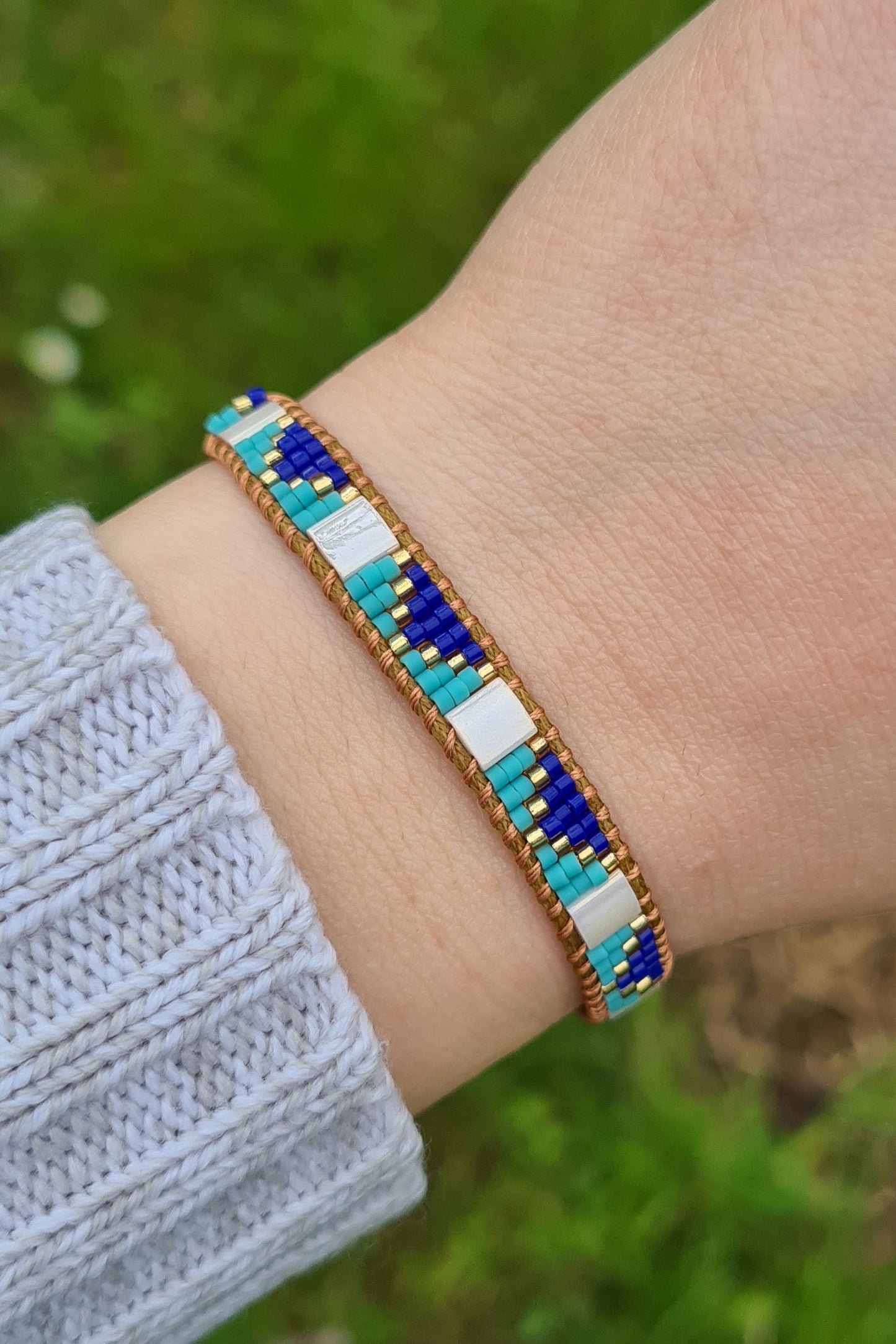 Miyukiglasperlen-Armband