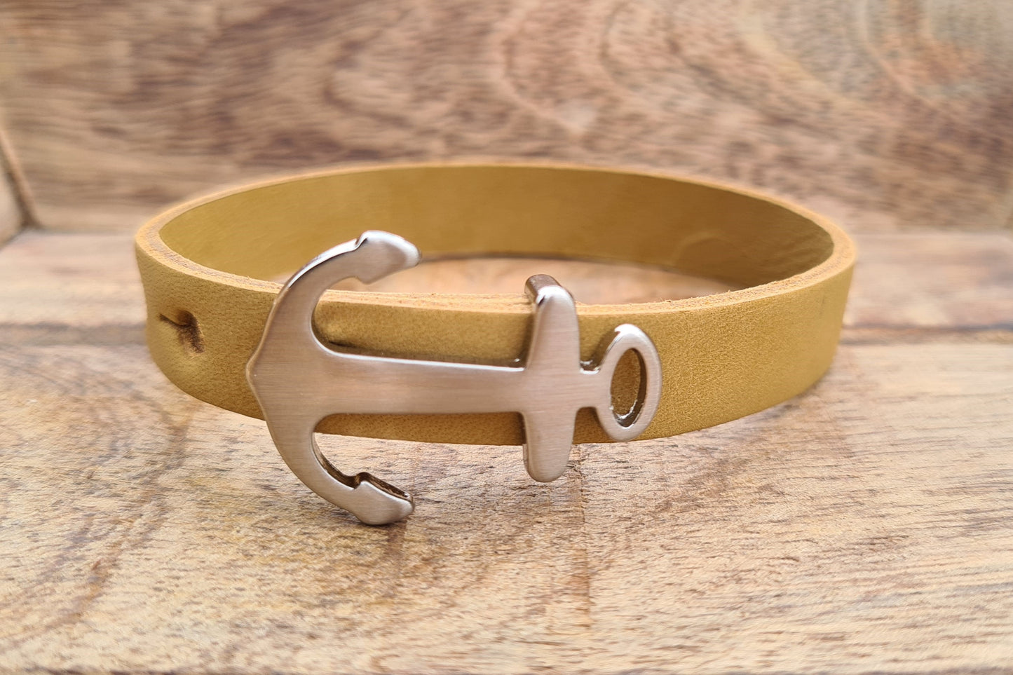 Lederarmband Anker