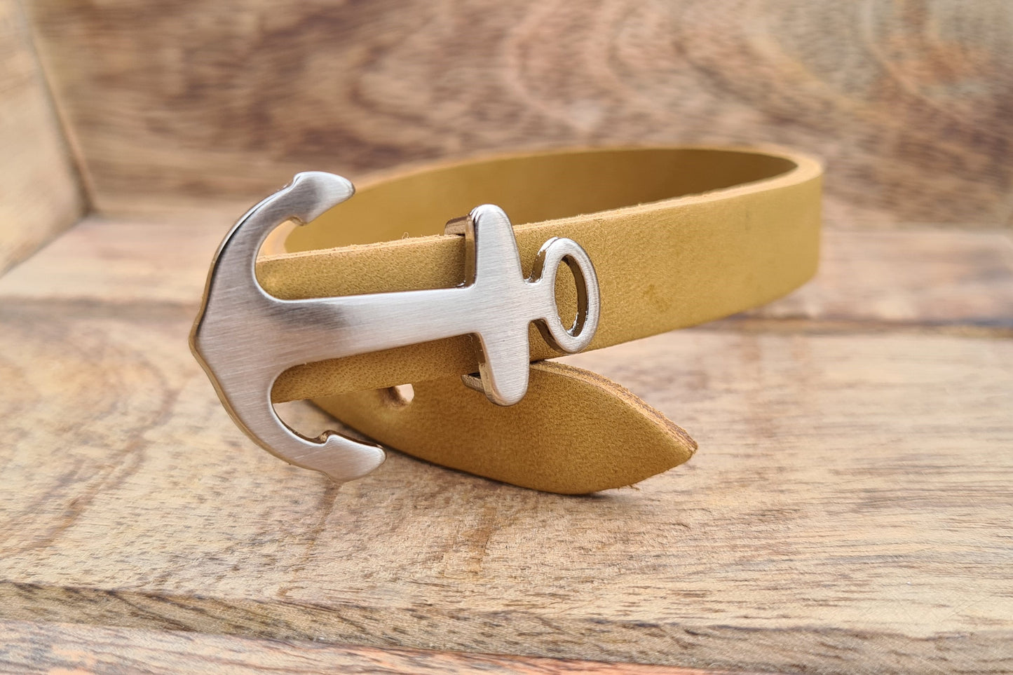 Lederarmband Anker