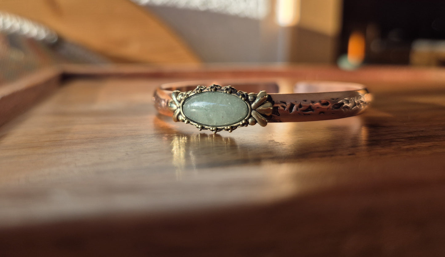 Kupfer Armband Aventurin
