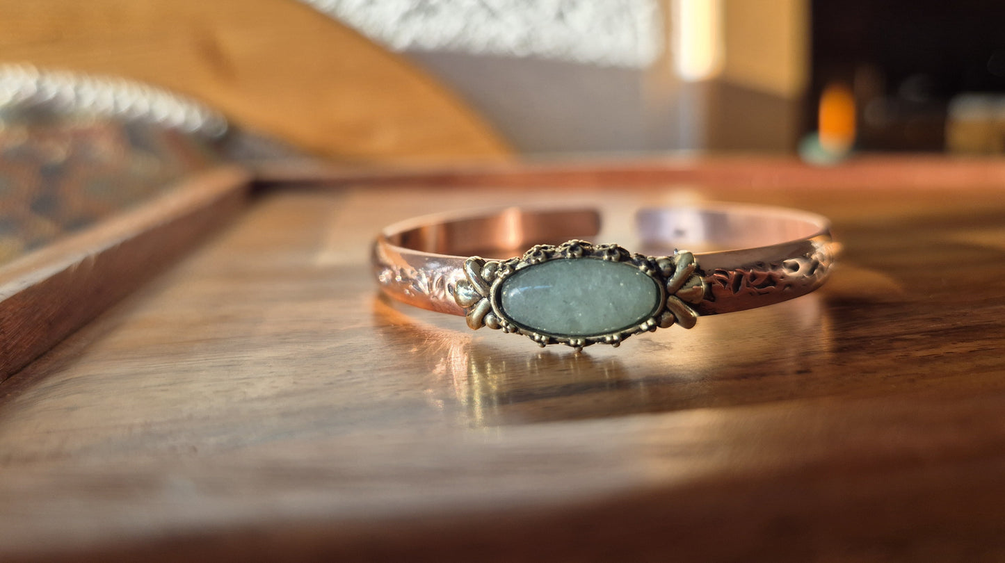 Kupfer Armband Aventurin