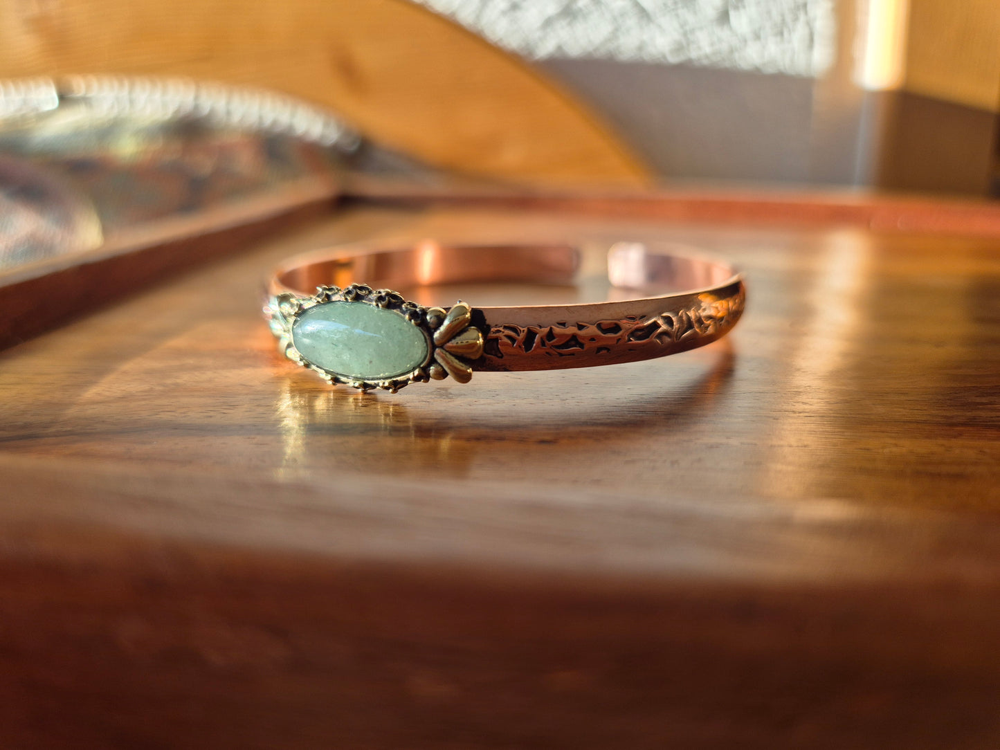 Kupfer Armband Aventurin