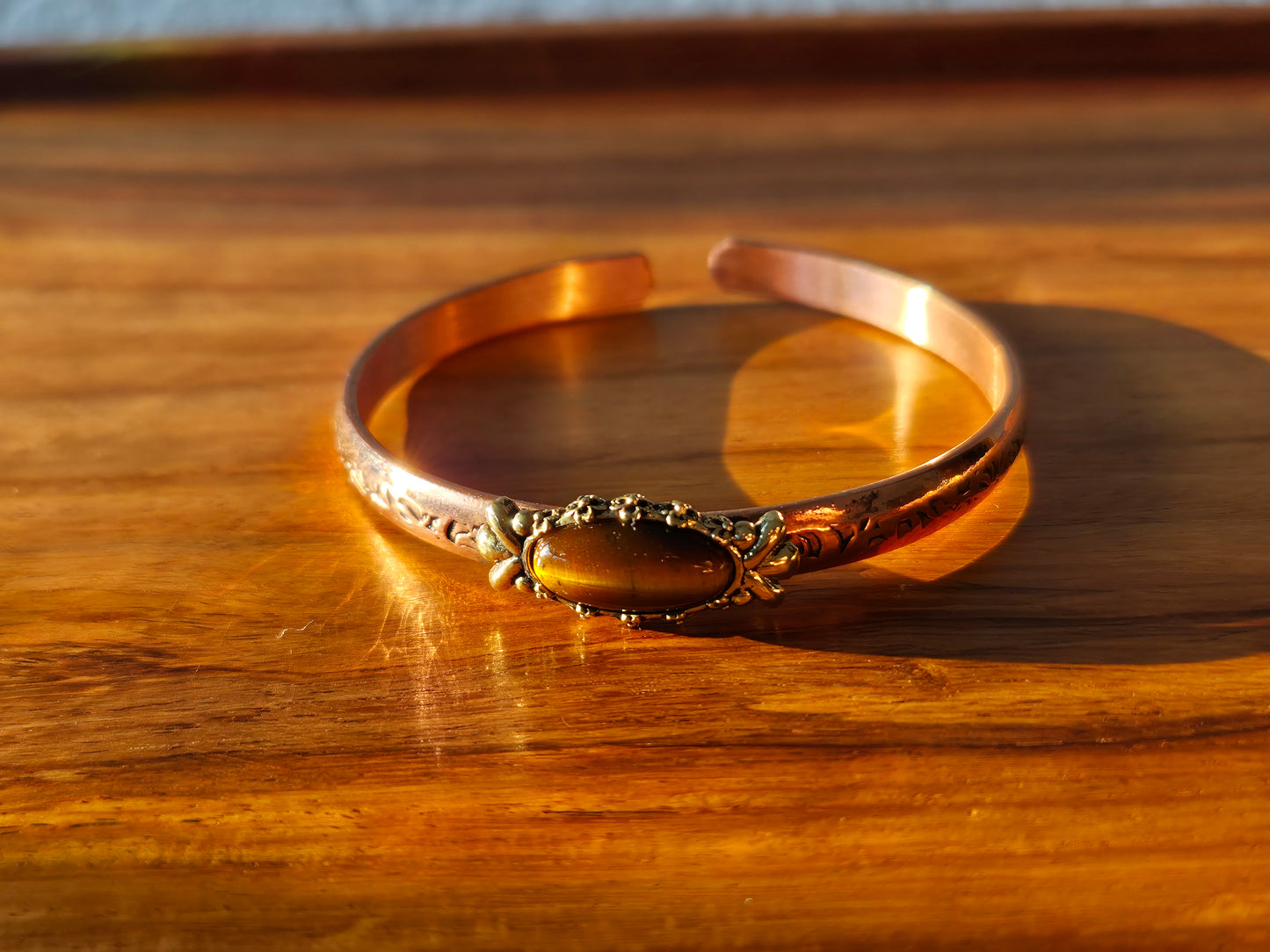 Kupfer Armband Tigerauge