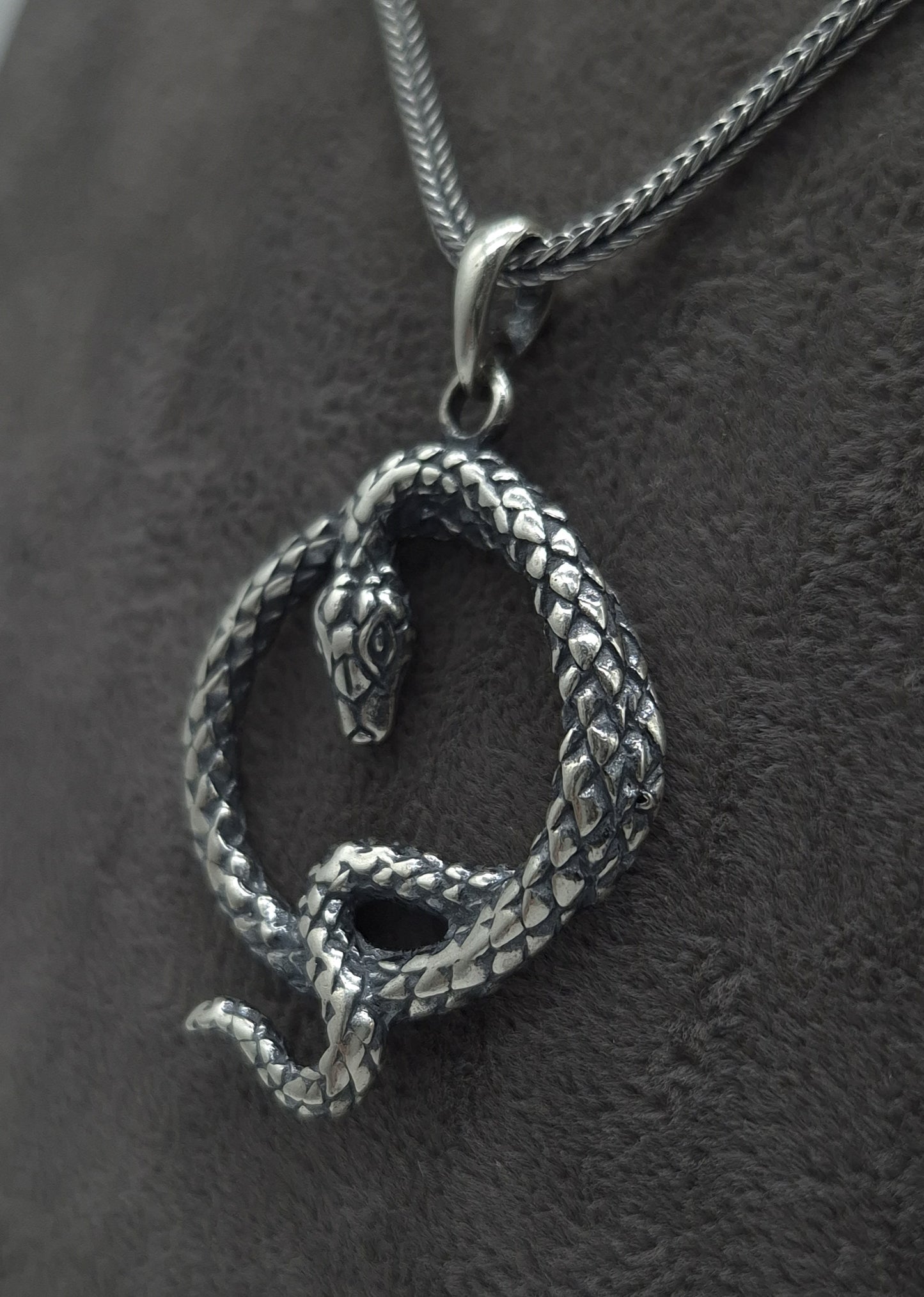 Silber Fuchsschwanzkette Schlange