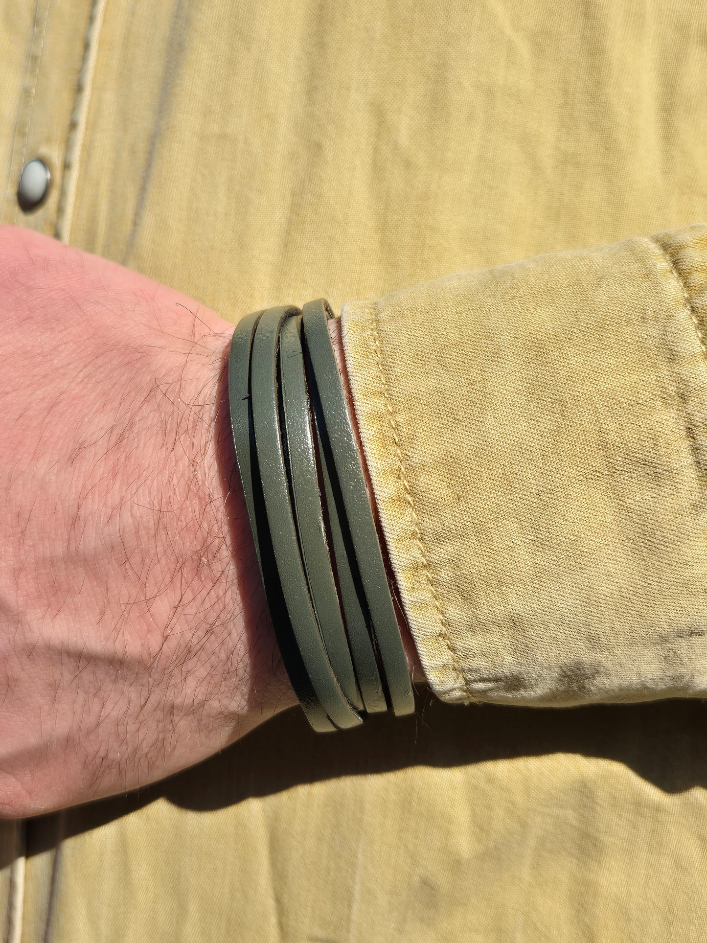 Lederarmband Grün