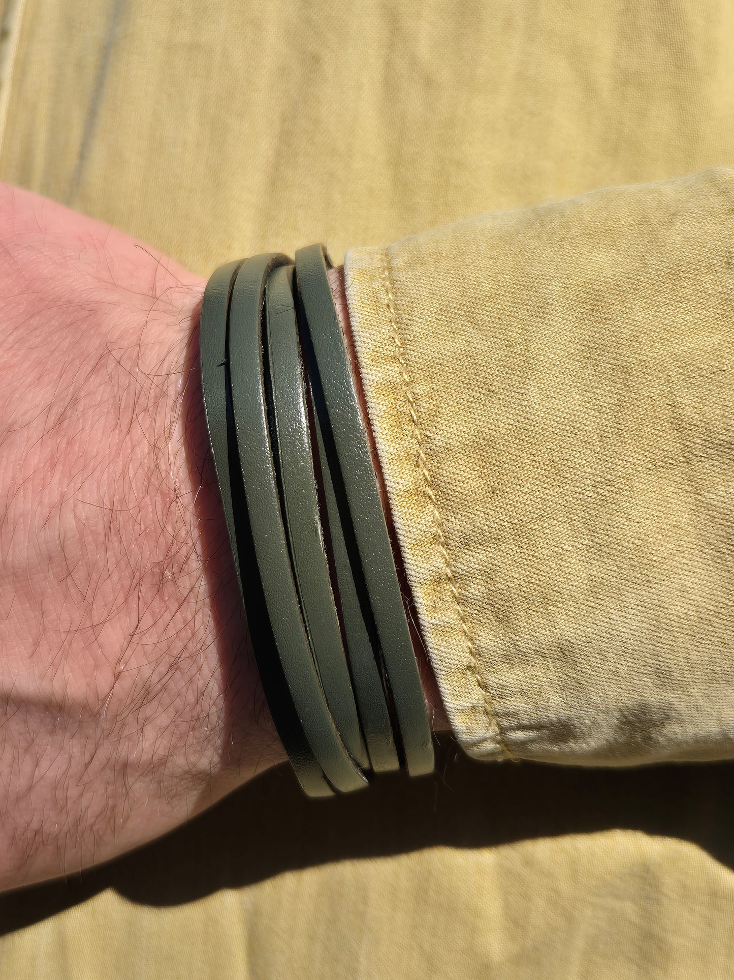 Lederarmband Grün
