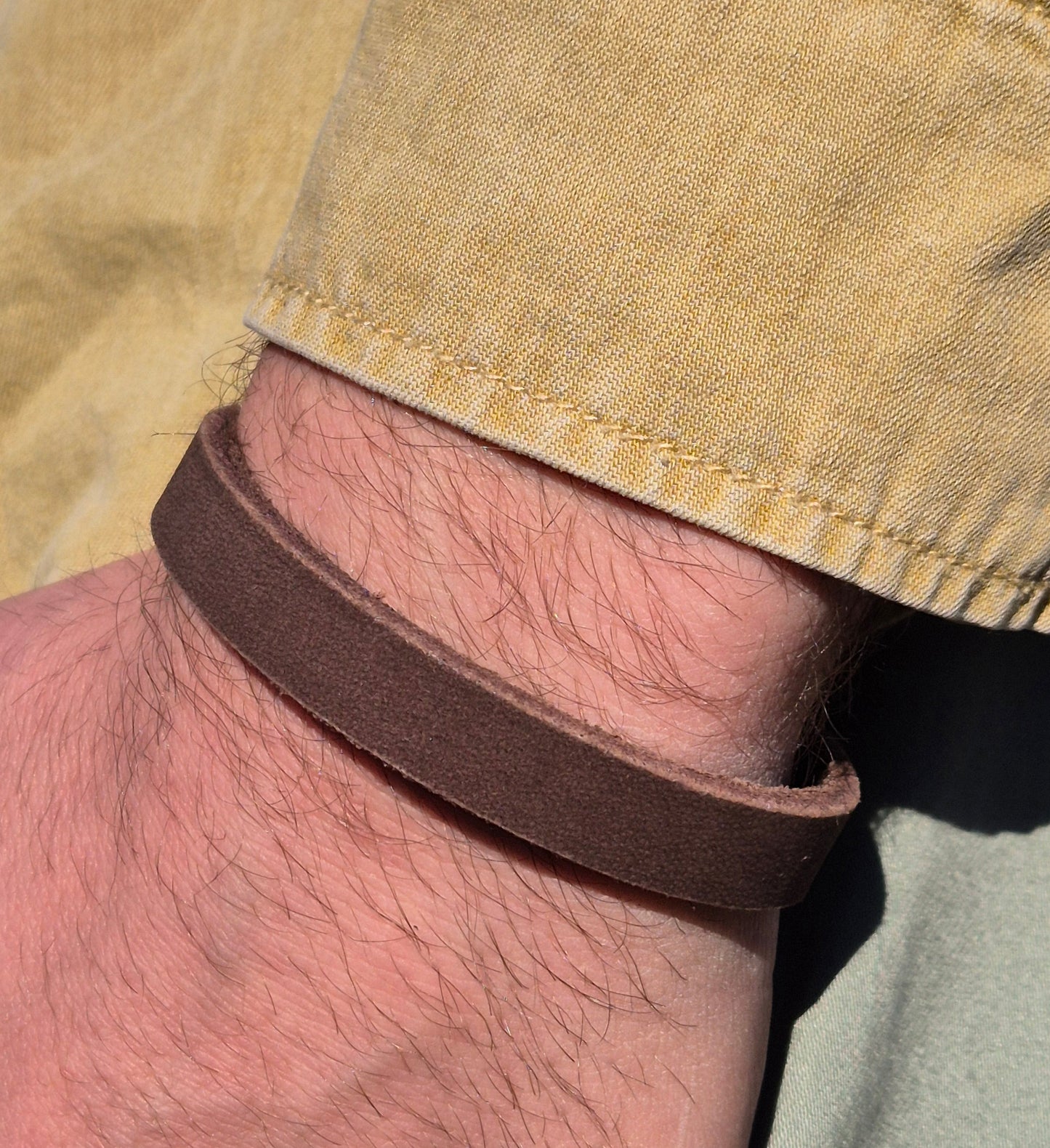 Lederarmband dunkel Braun