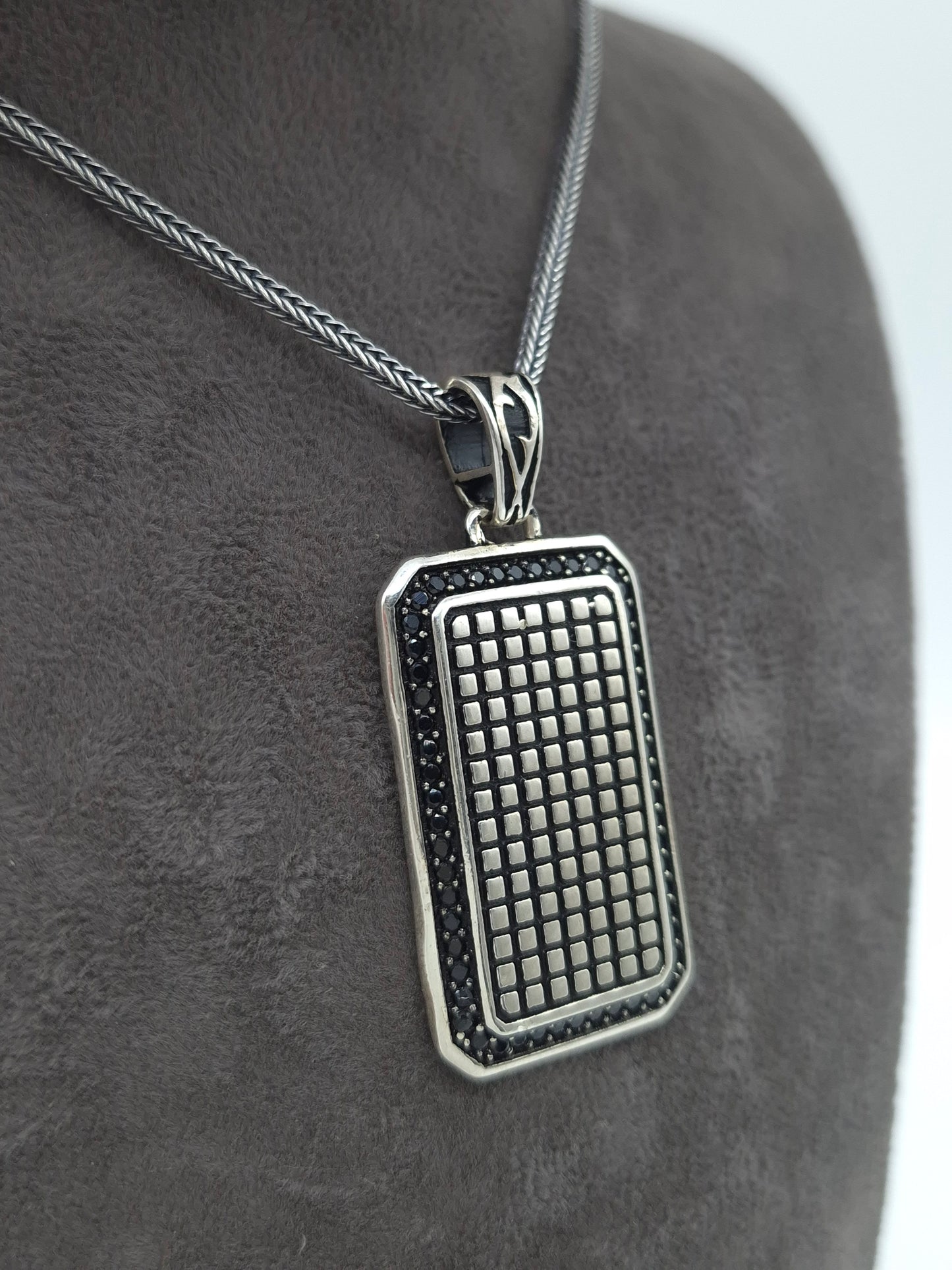 Silber Fuchsschwanzkette 925 Dog Tag