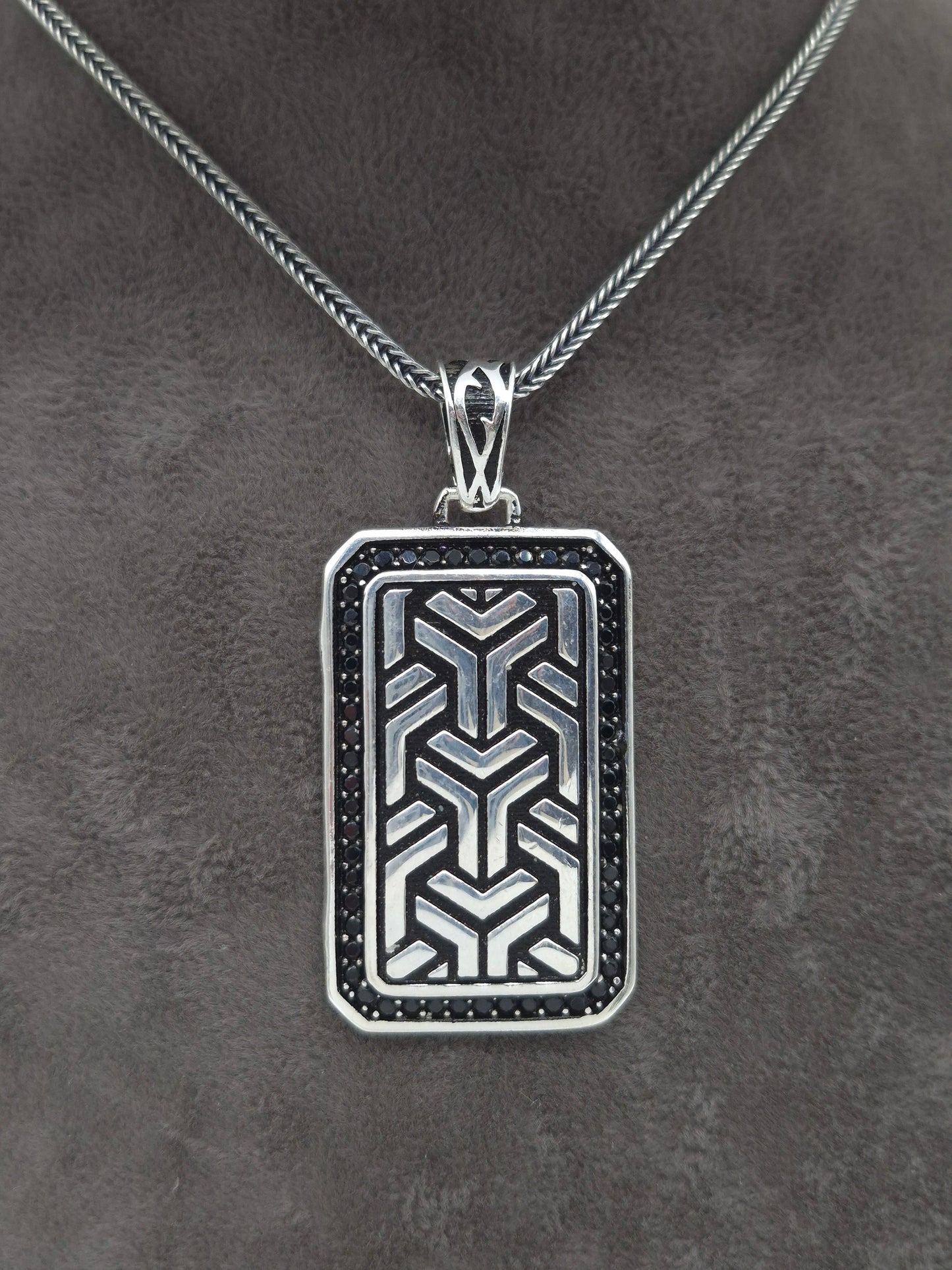 Silber Fuchsschwanzkette 925 Dog Tag