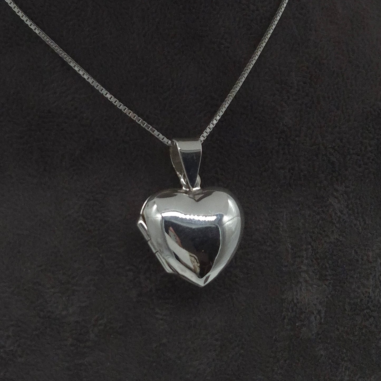 Silber Halskette mit 925 Silber Herzmedaillon