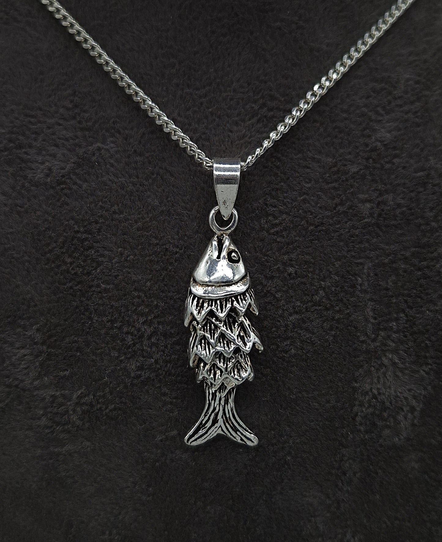 Silber Panzerkette beweglicher Fisch