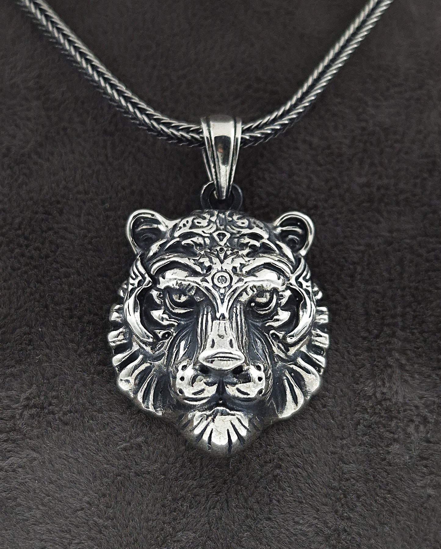 Silber Fuchsschwanzkette 925 Tiger