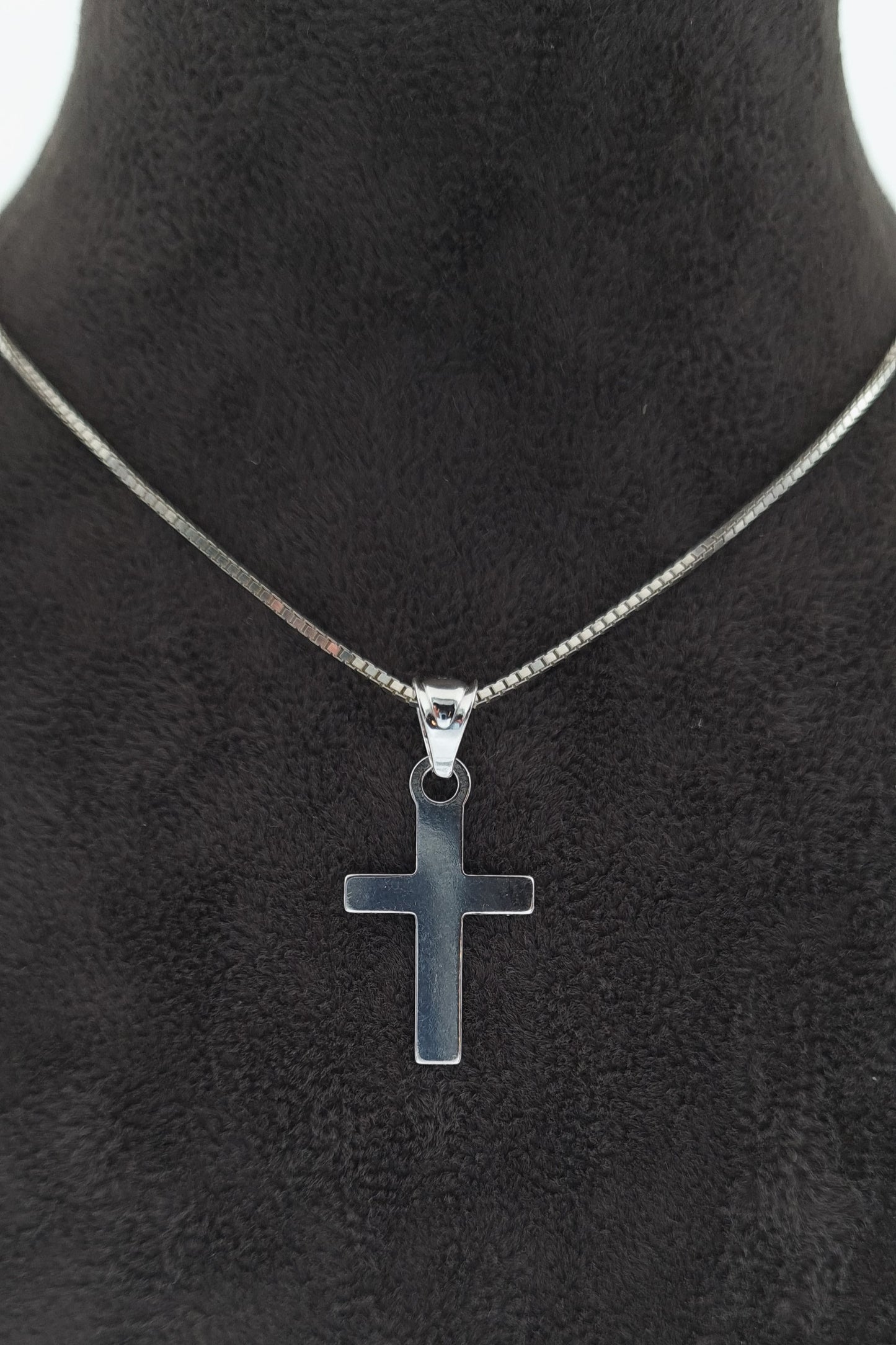 Silberhalskette Kreuz
