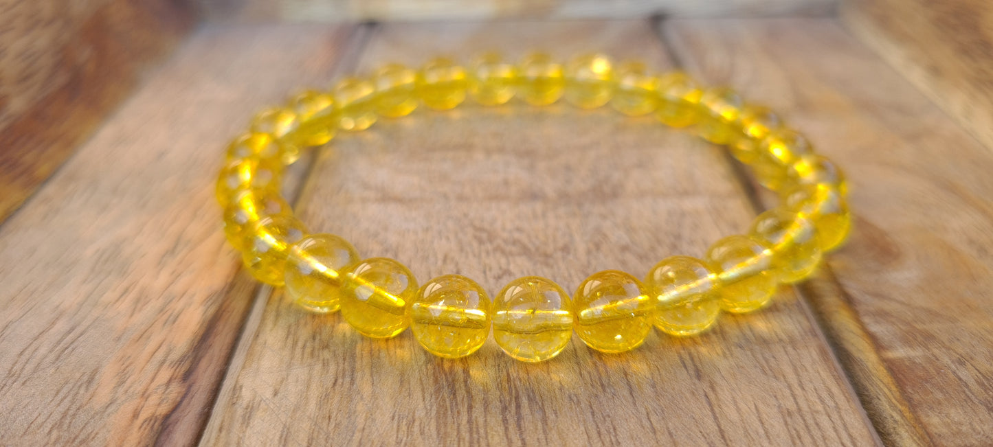 Nahle® 8mm Naturstein-Armband Citrin