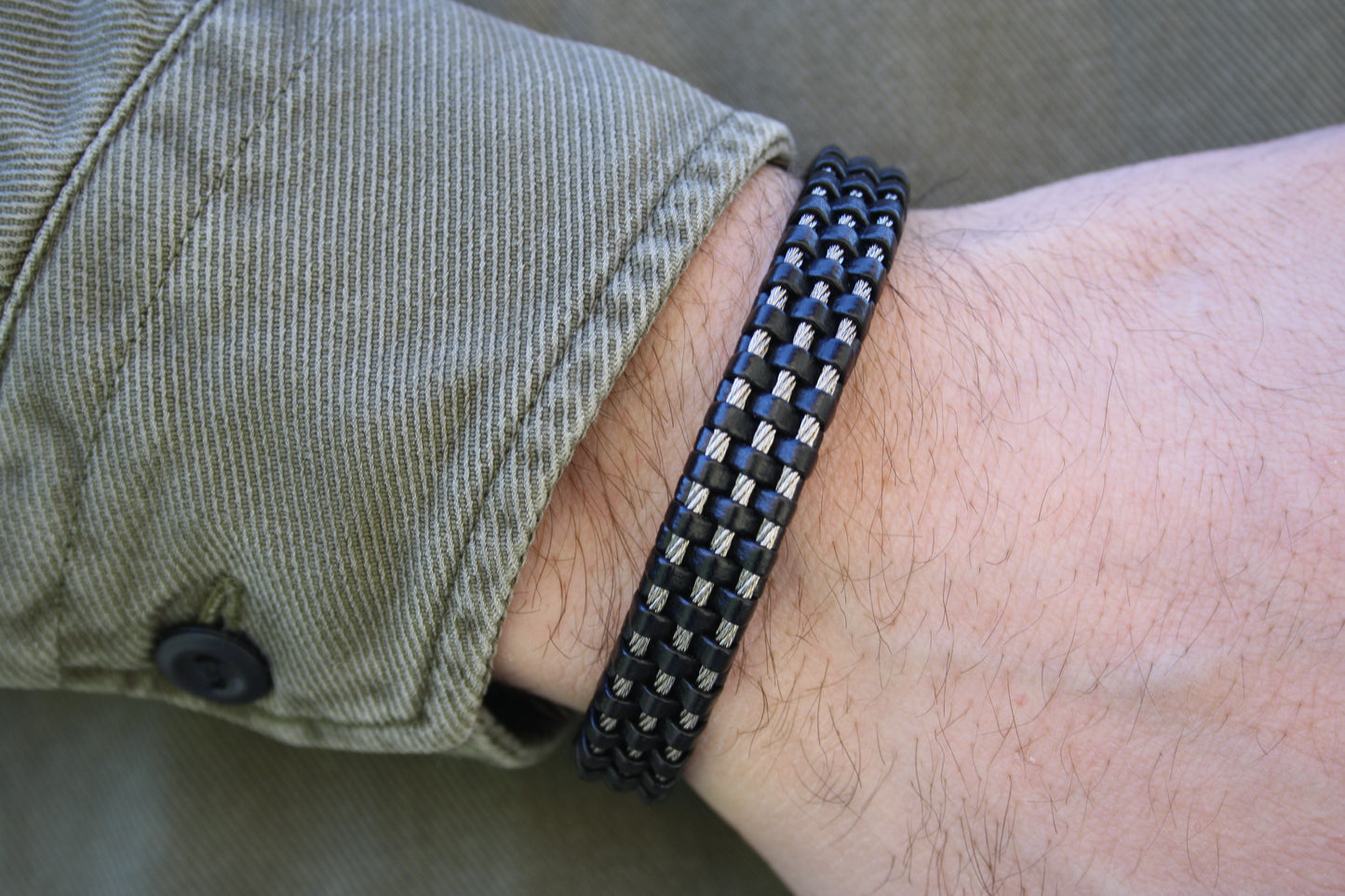 Lederarmband Edelstahl