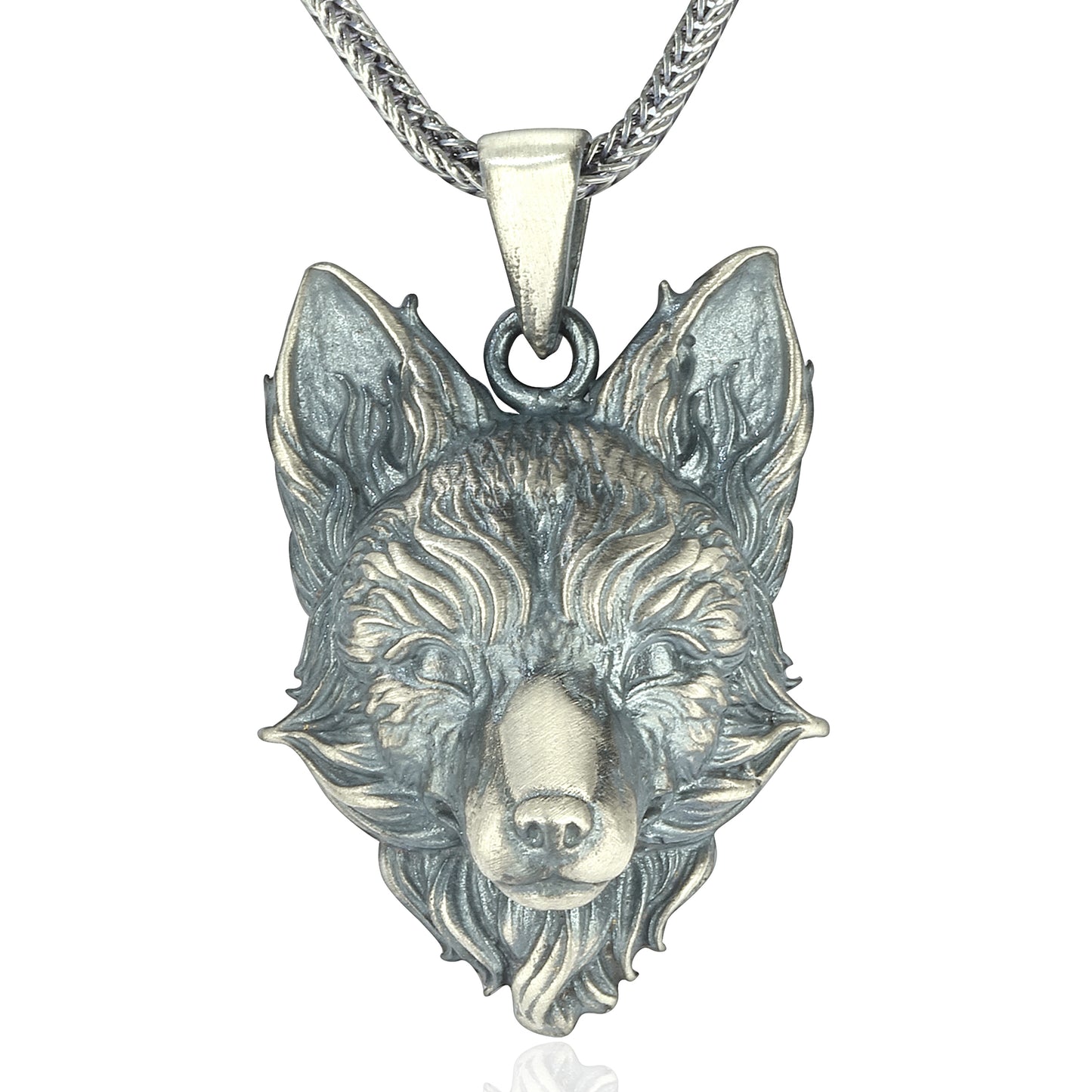 Silber Fuchsschwanzkette Wolf