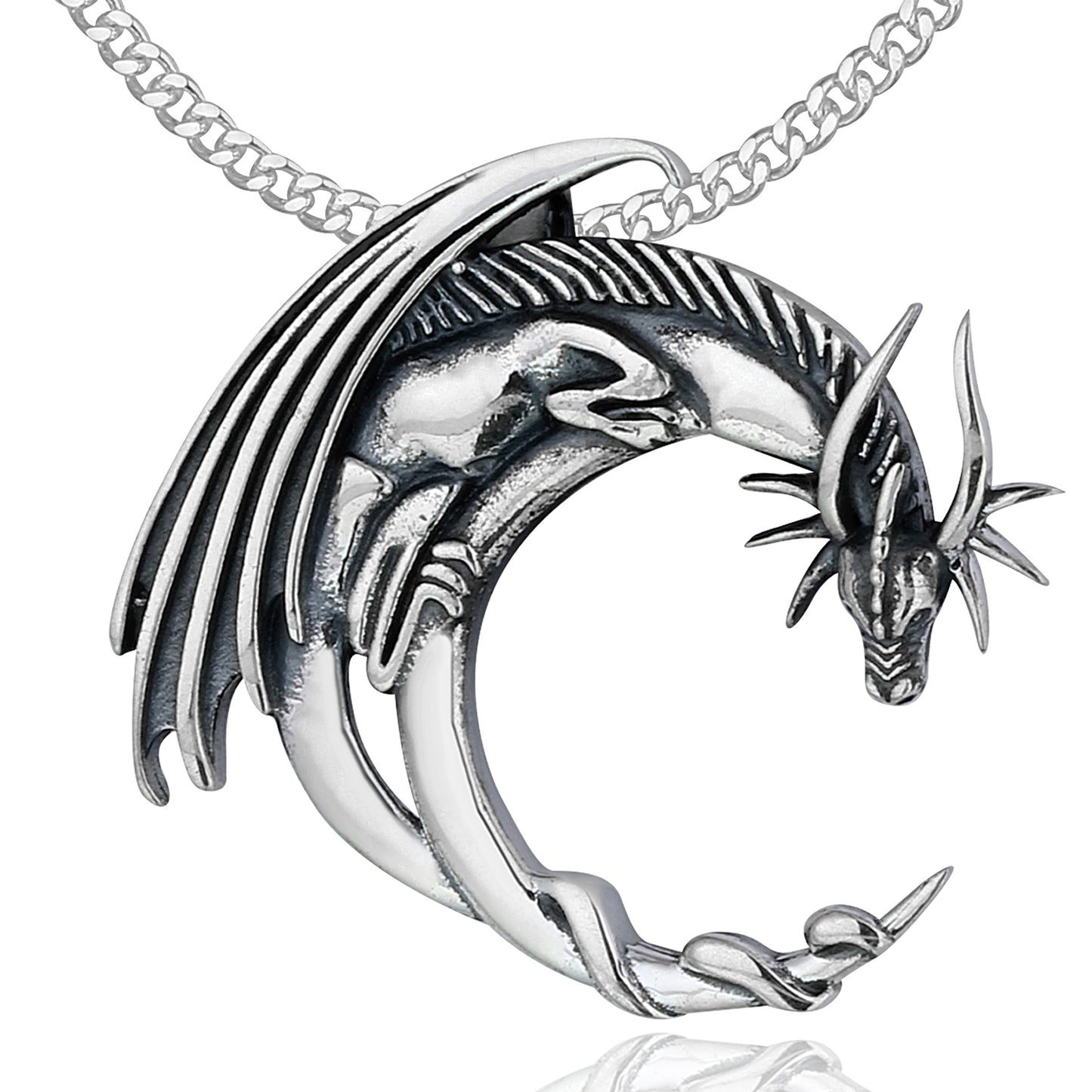 Silber Panzerkette Drache