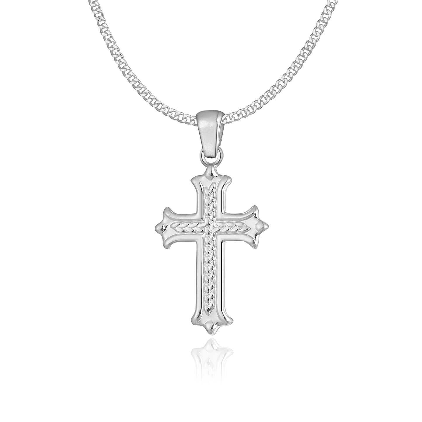 Silber Panzerkette Kreuz