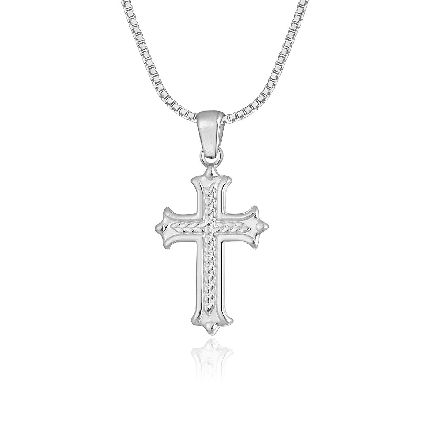 Silberhalskette Kreuz