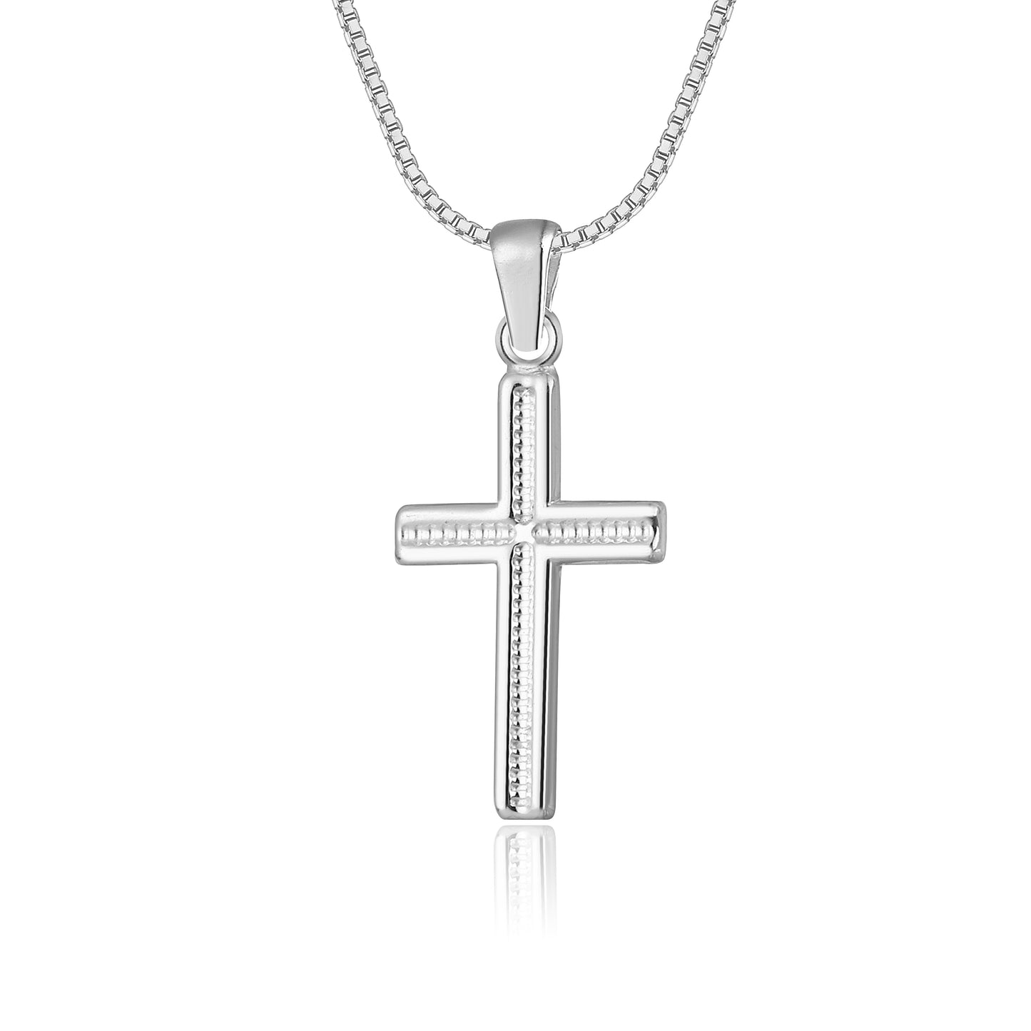 Silberhalskette Kreuz