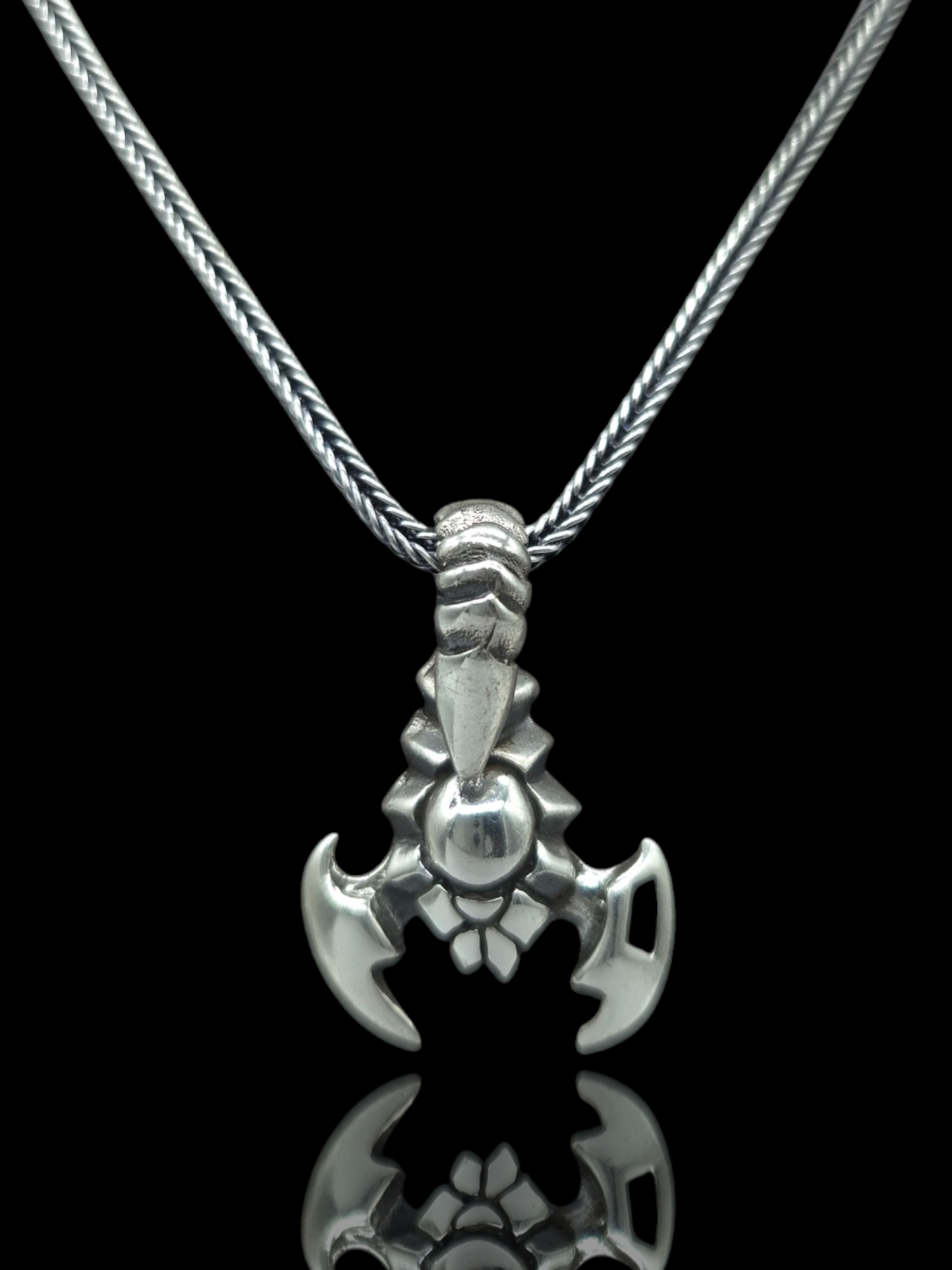 Silber Fuchsschwanzkette Skorpion
