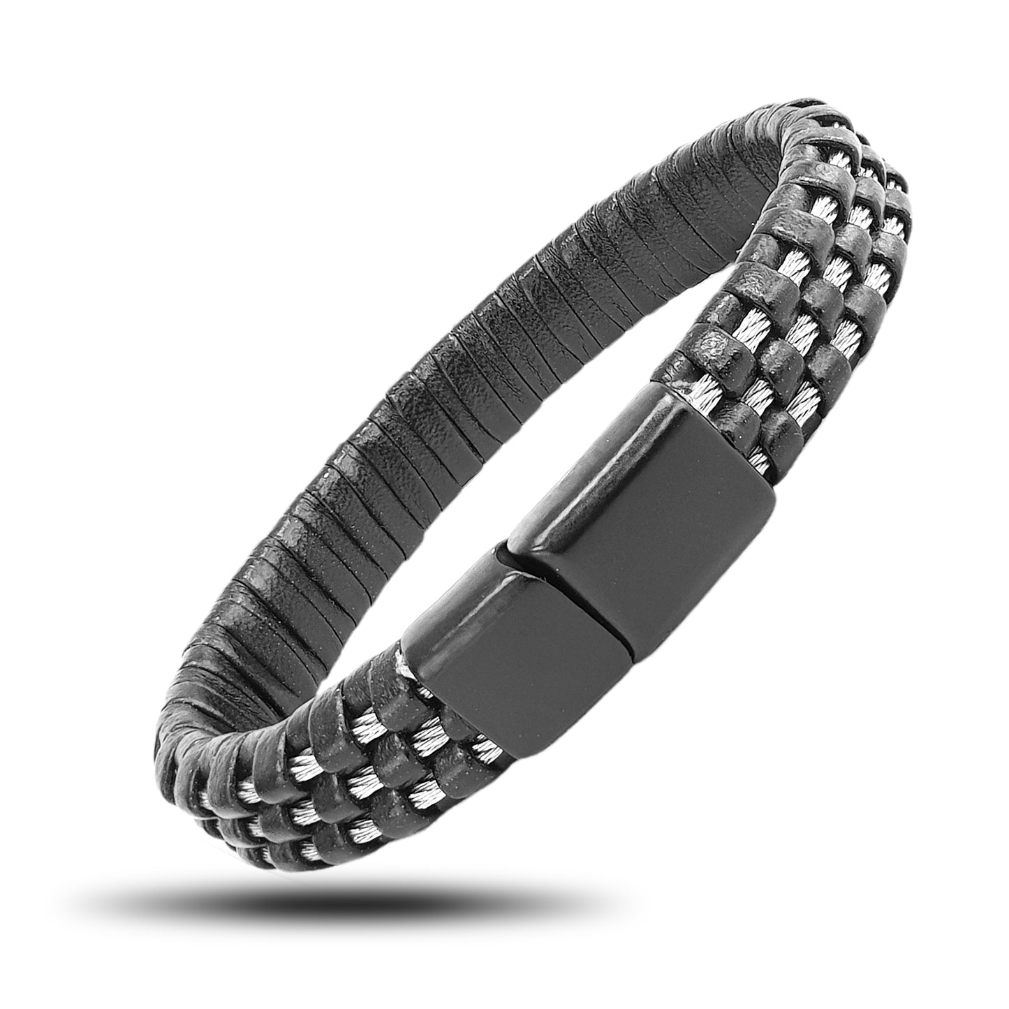 Lederarmband Edelstahl