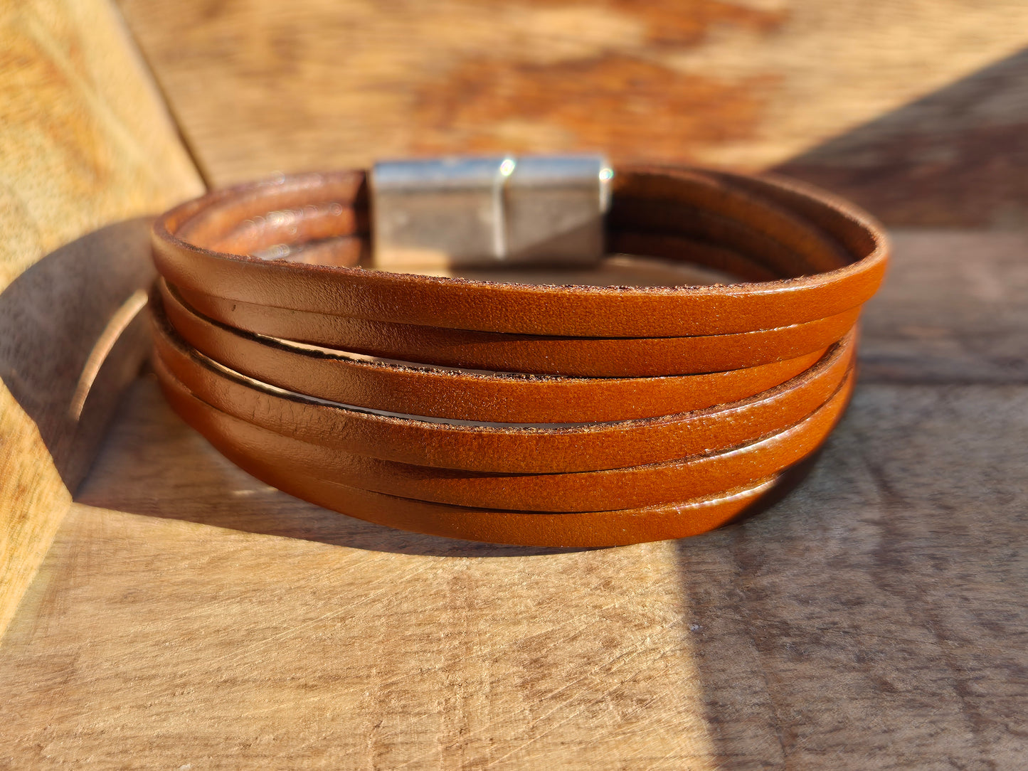 Lederarmband Dunkelbraun