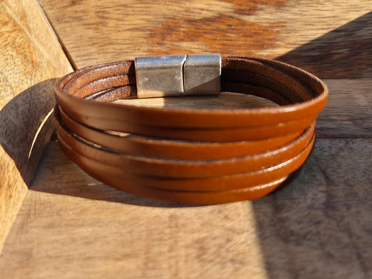 Lederarmband Dunkelbraun