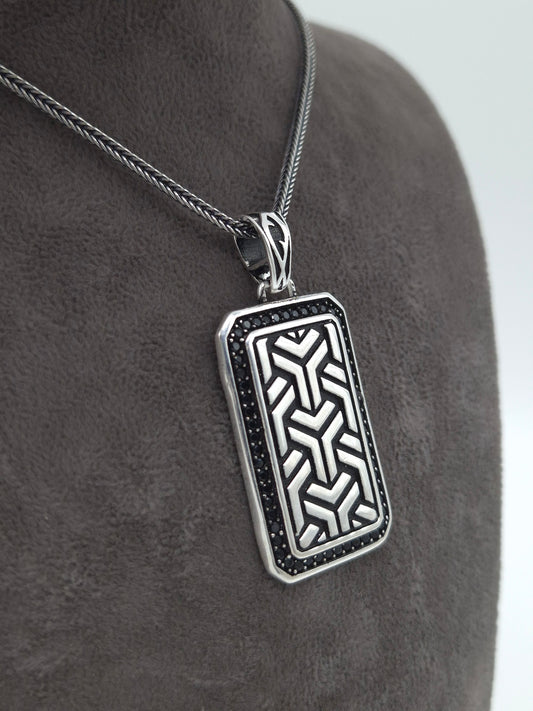 Silber Fuchsschwanzkette 925 Dog Tag