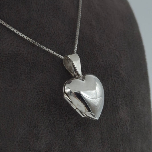 Silber Halskette mit 925 Silber Herzmedaillon