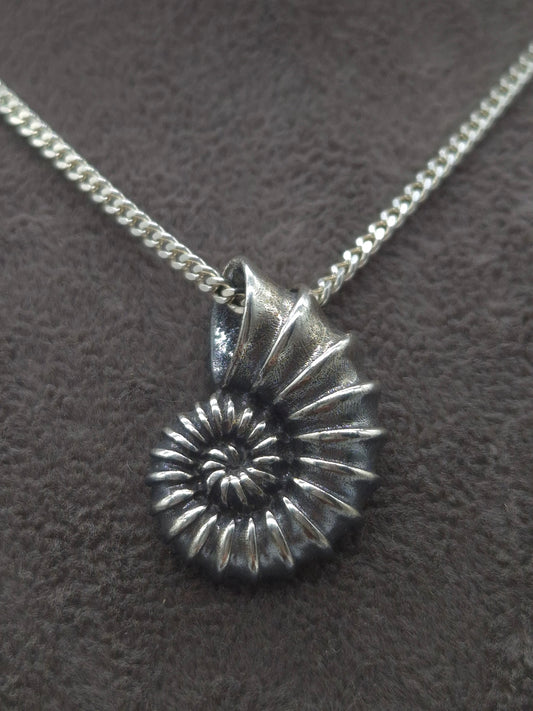 Silber Panzerkette Muschel