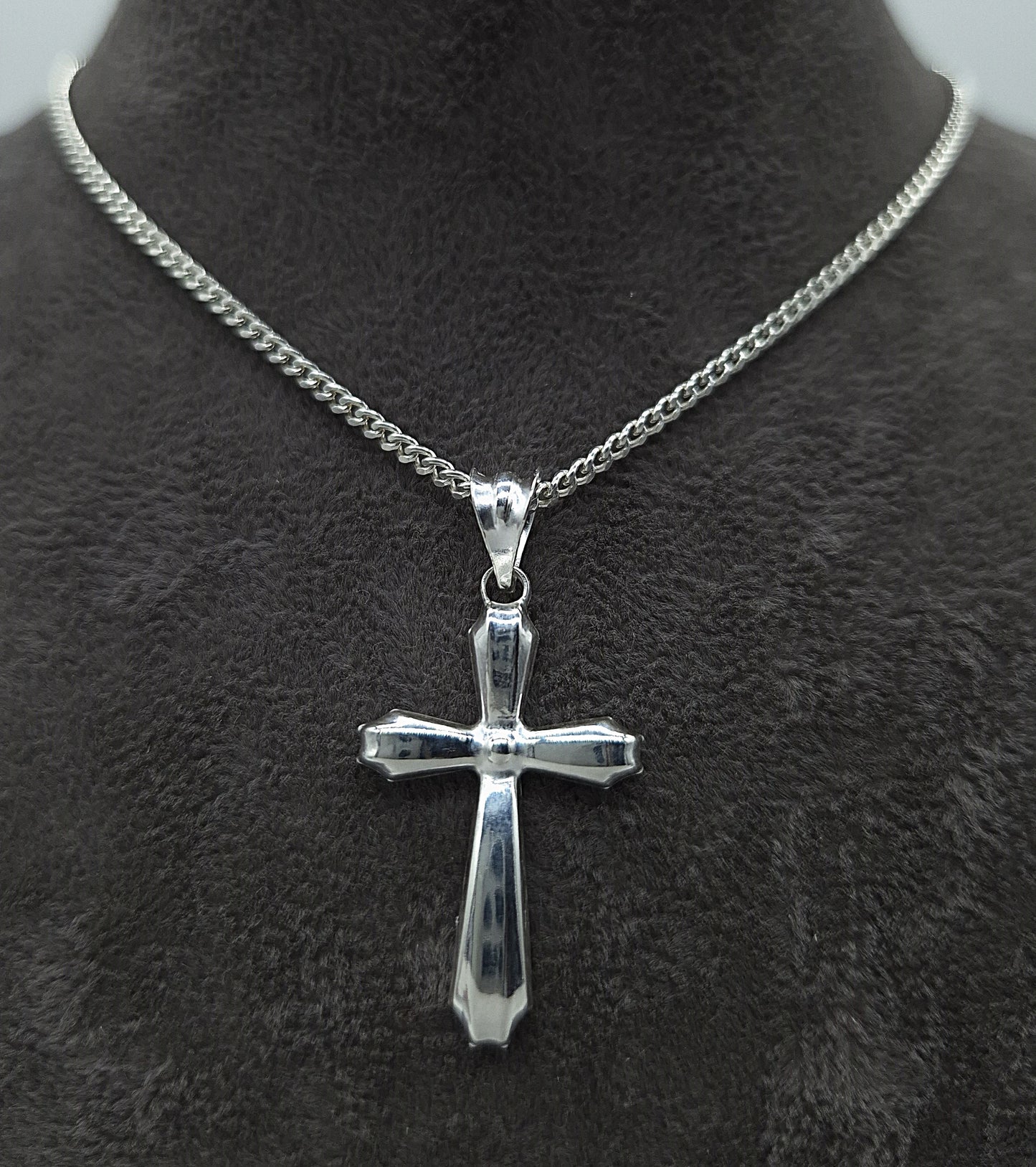 Silber Panzerkette 925 Ritterkreuz Anhänger