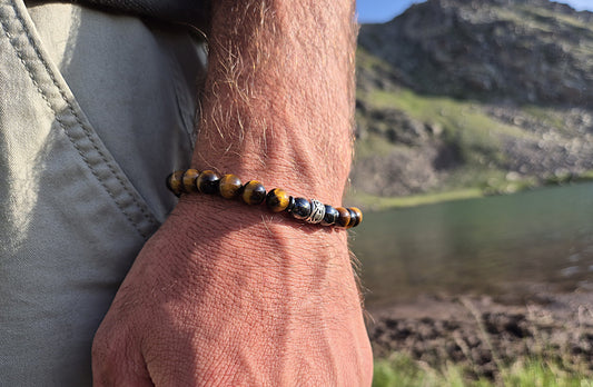 Nahle® 8mm Naturstein-Armband Tigerauge