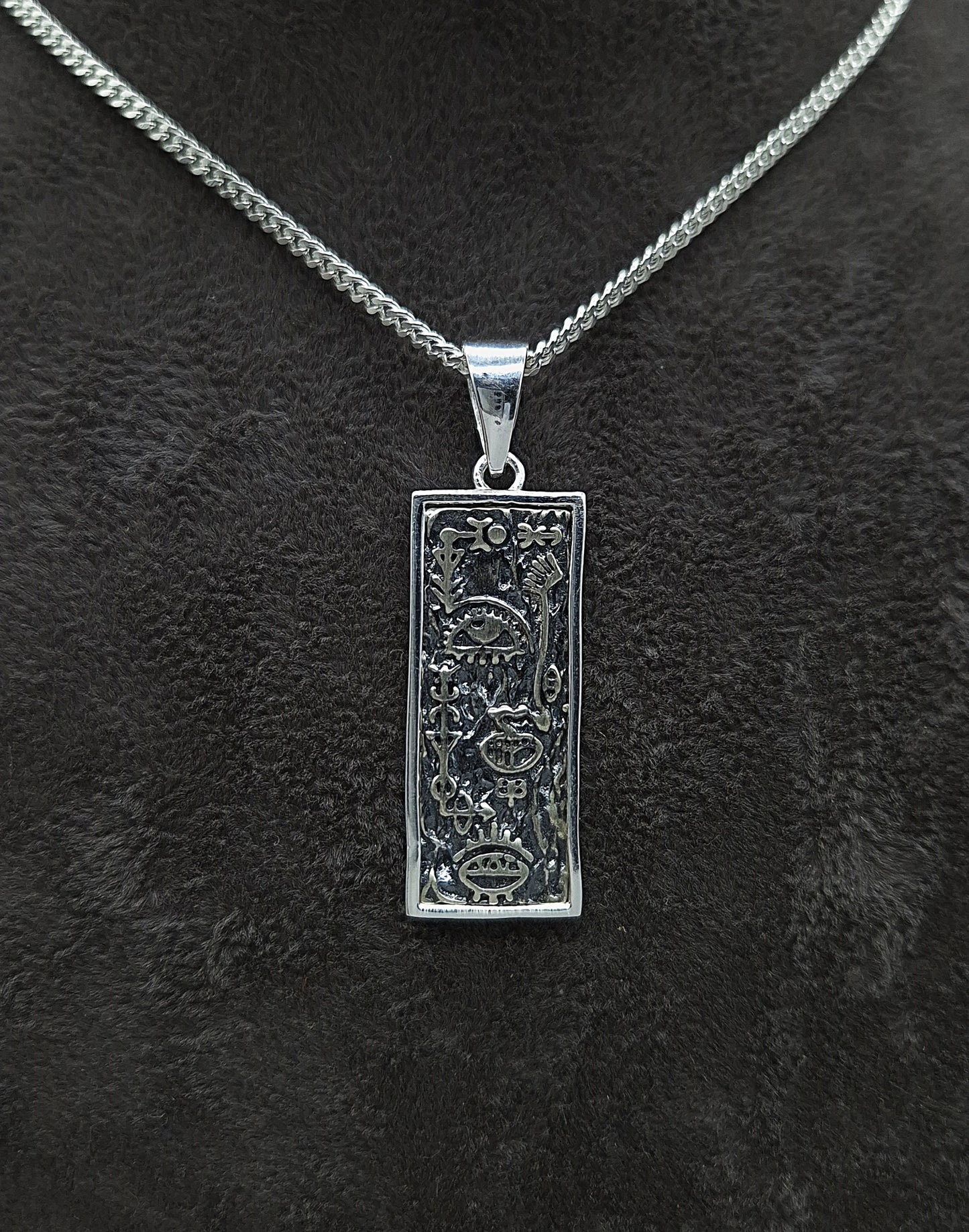 Silber Panzerkette 925 Mystic Anhänger
