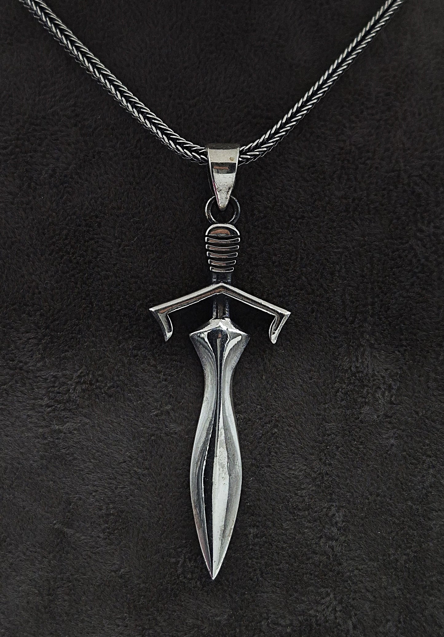 Silber Fuchsschwanzkette 925 Schwert