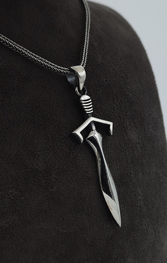 Silber Fuchsschwanzkette 925 Schwert