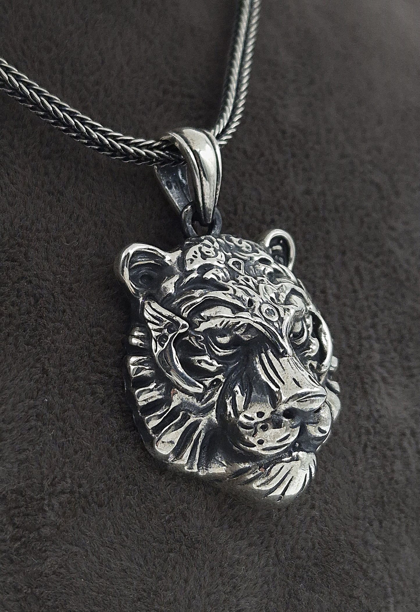 Silber Fuchsschwanzkette 925 Tiger