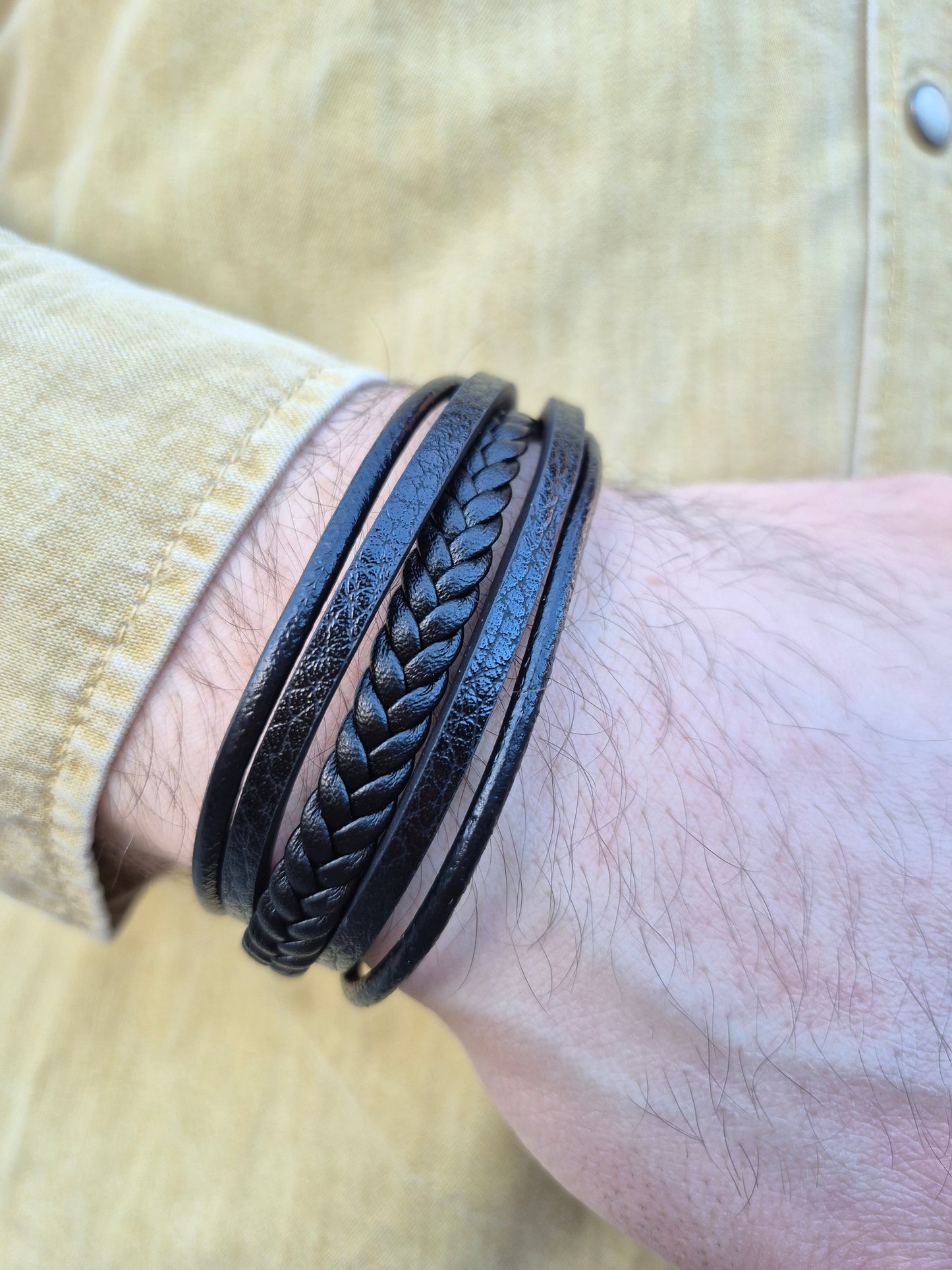 Lederarmband mit Verlängerungsglied Dravon